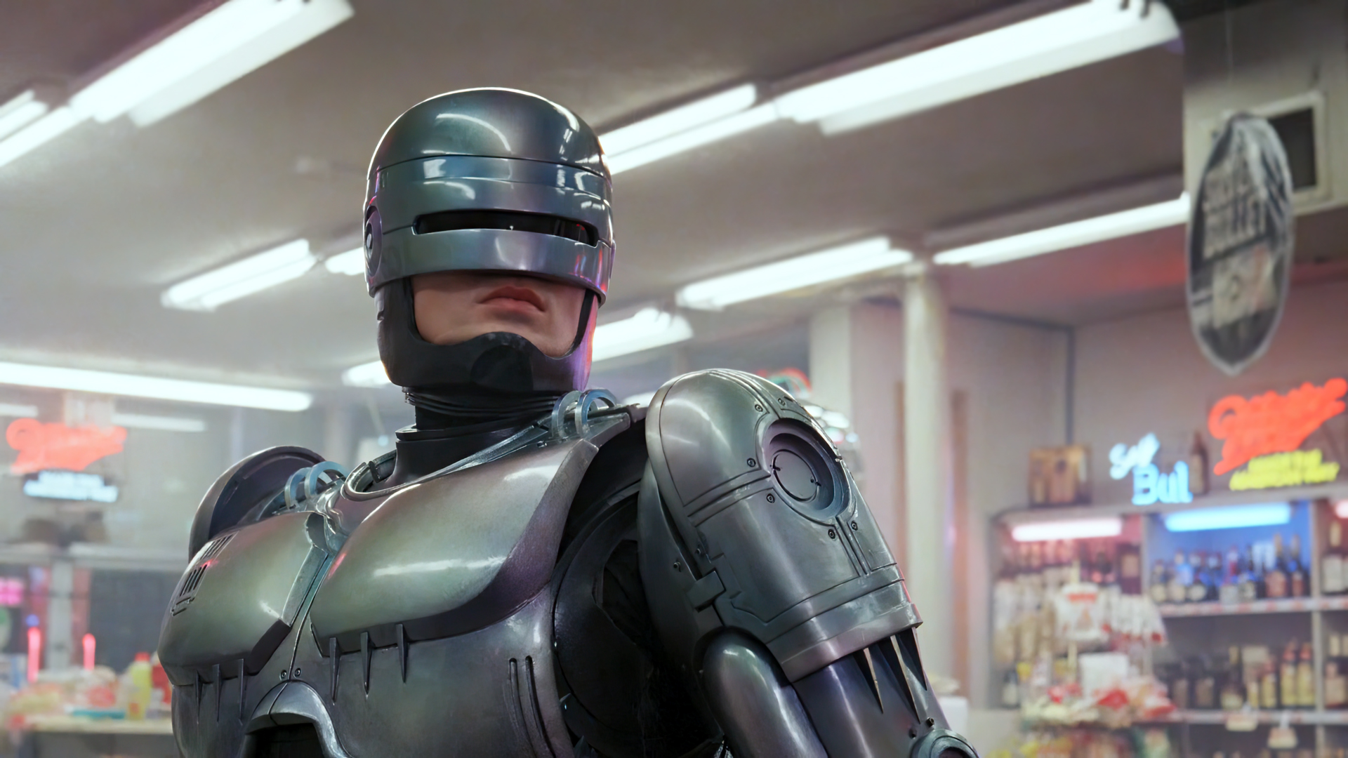 RoboCop Cyborg Movies Film Stills Supermarket 1920x1080