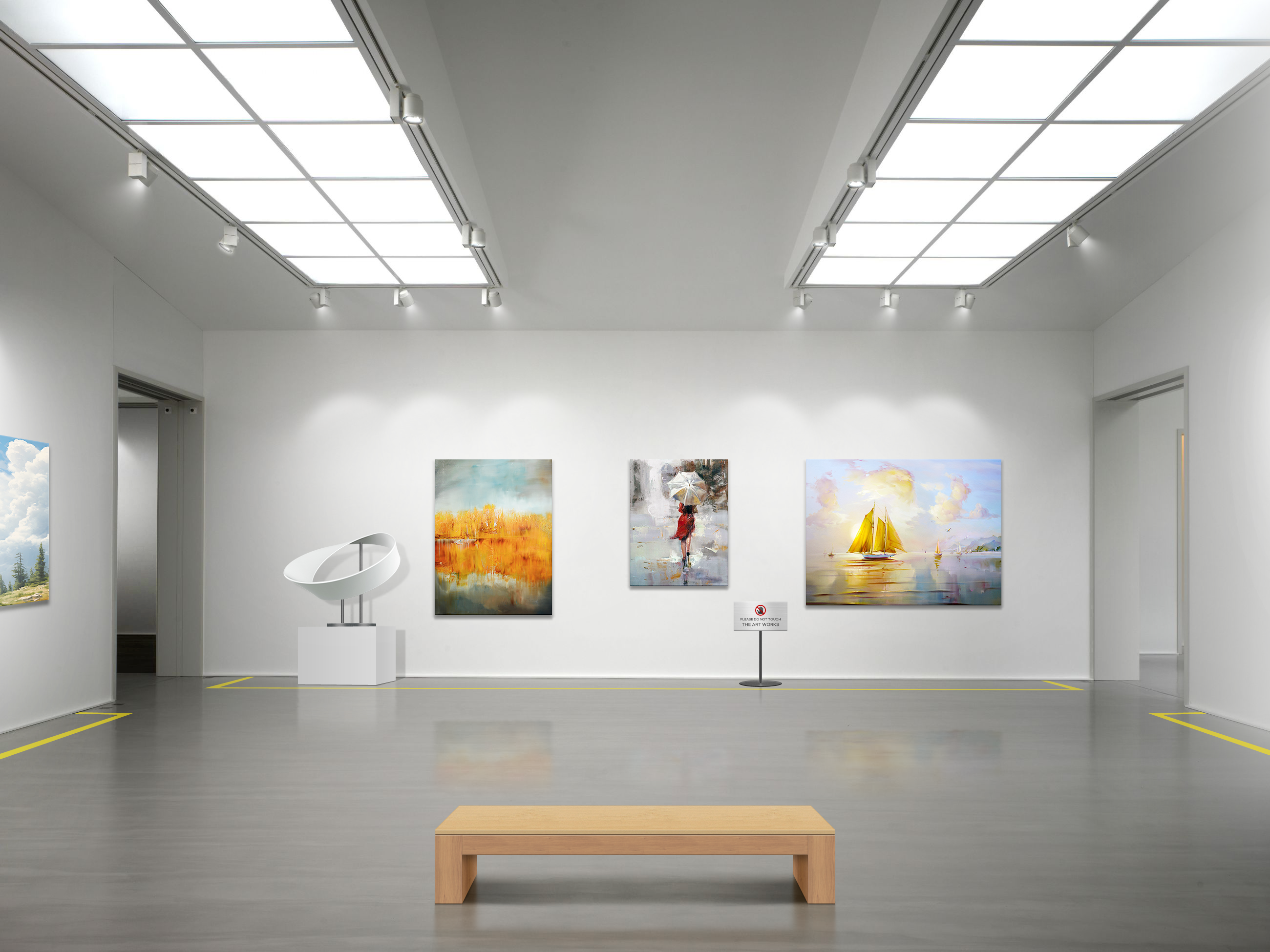 Art Gallery Picture Frames CGi 2600x1950