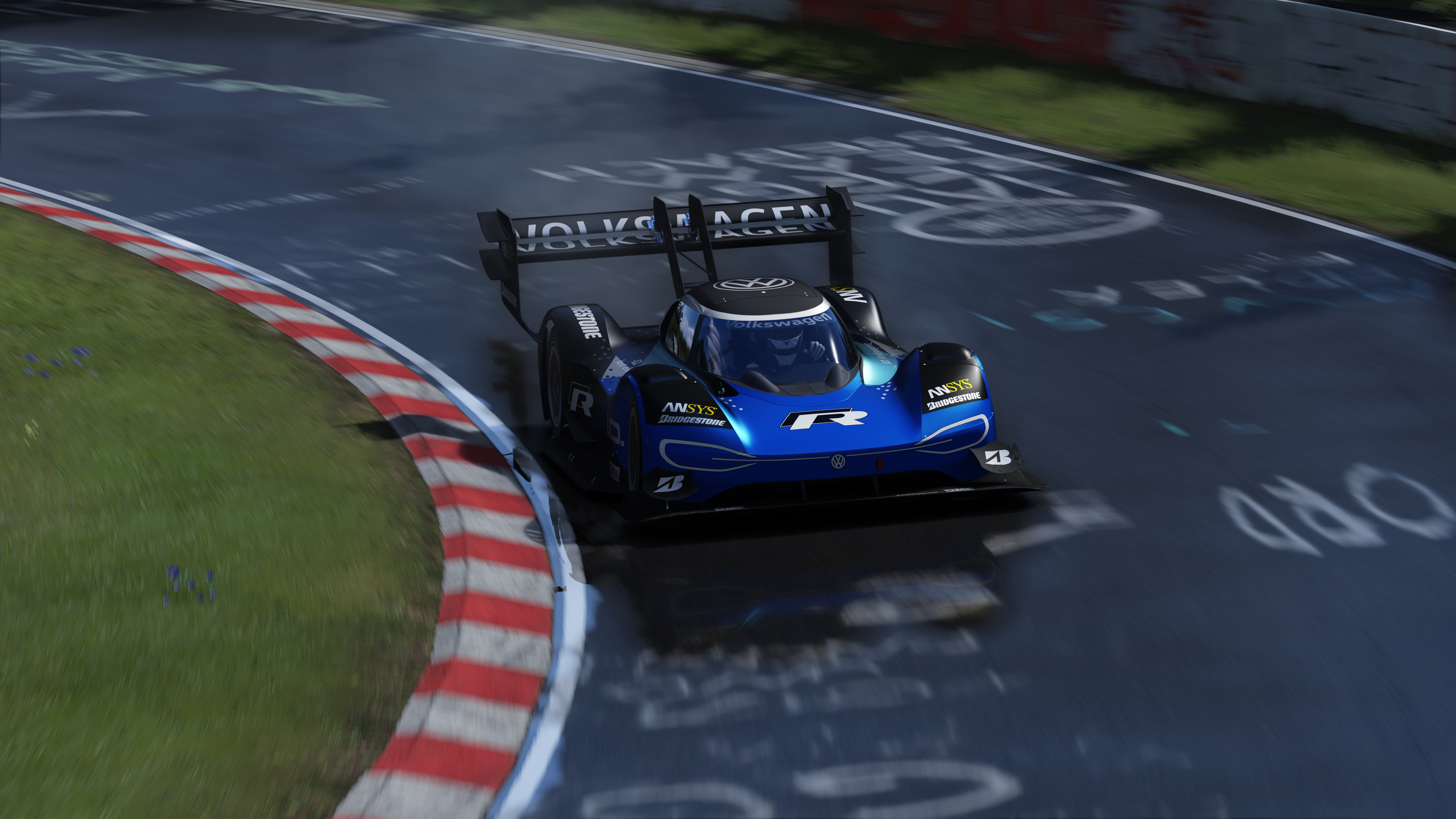 Volkswagen Volkswagen ID R Nurburgring Assetto Corsa Sunny After Rain Race Cars PC Gaming German Car 7680x4320