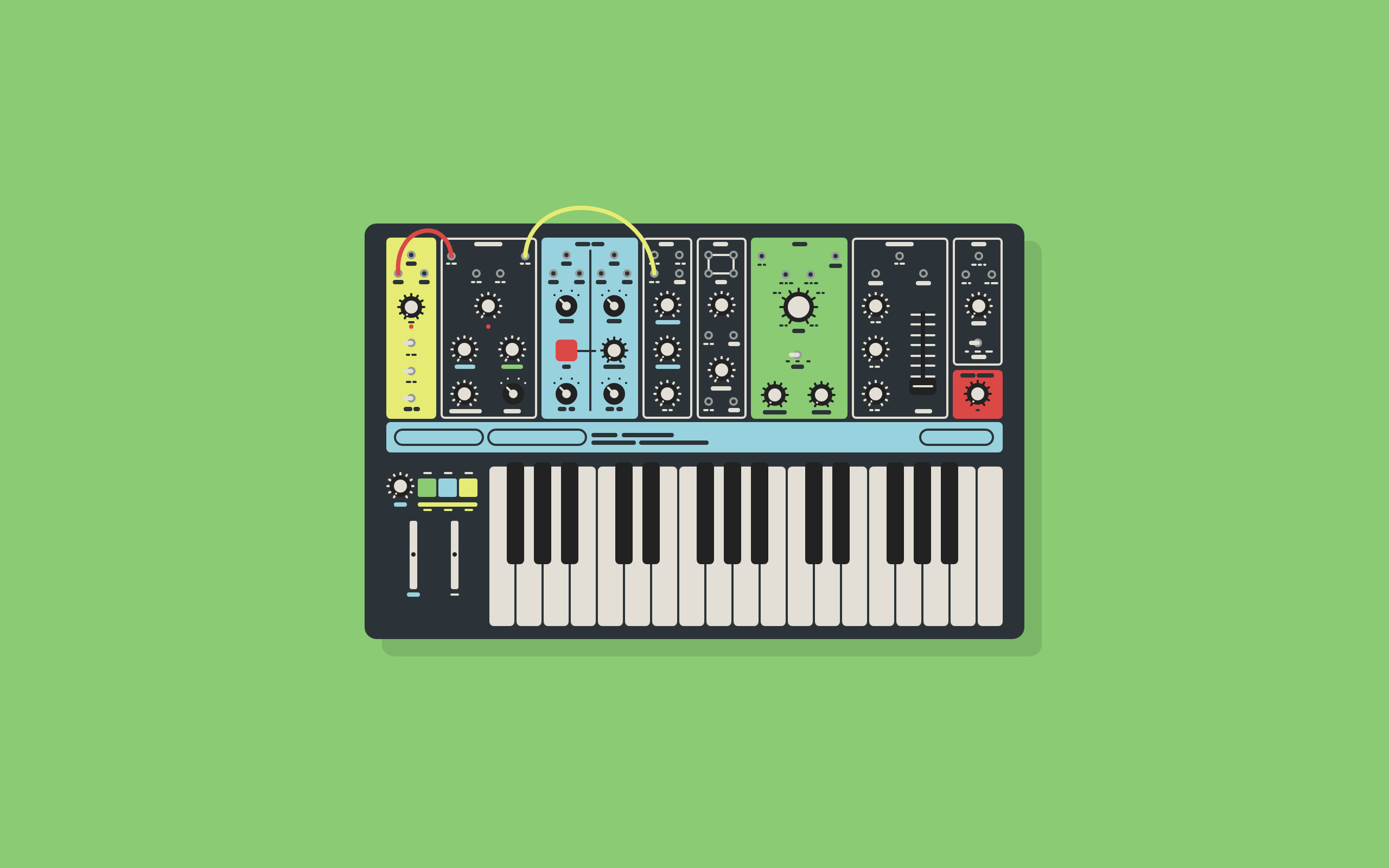 Moog Synthesizer Jacob DeBenedetto Music Minimalism Piano 2560x1600