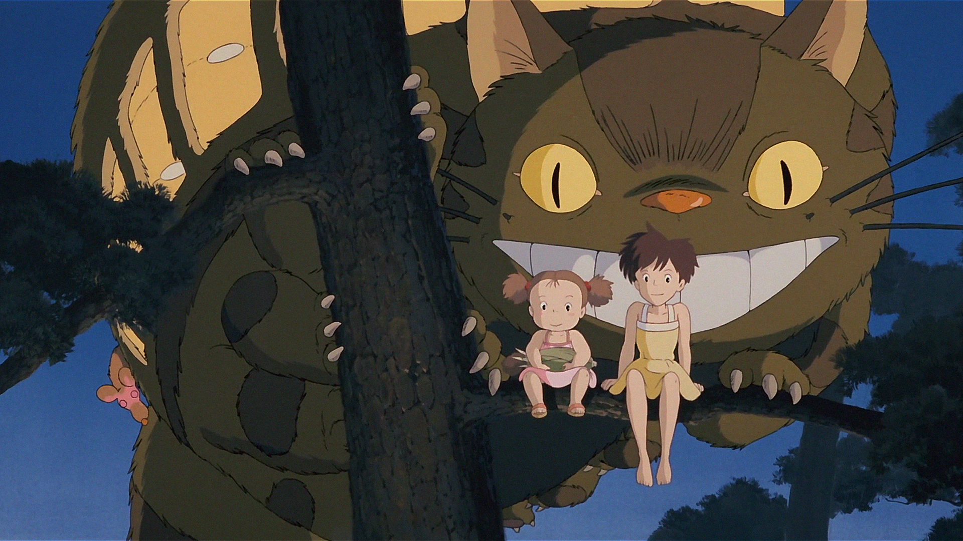 Hayao Miyazaki Studio Ghibli Anime Girls Retro Style Anime Totoro Cat And Girl Japanese Art Anime Cr 1920x1080