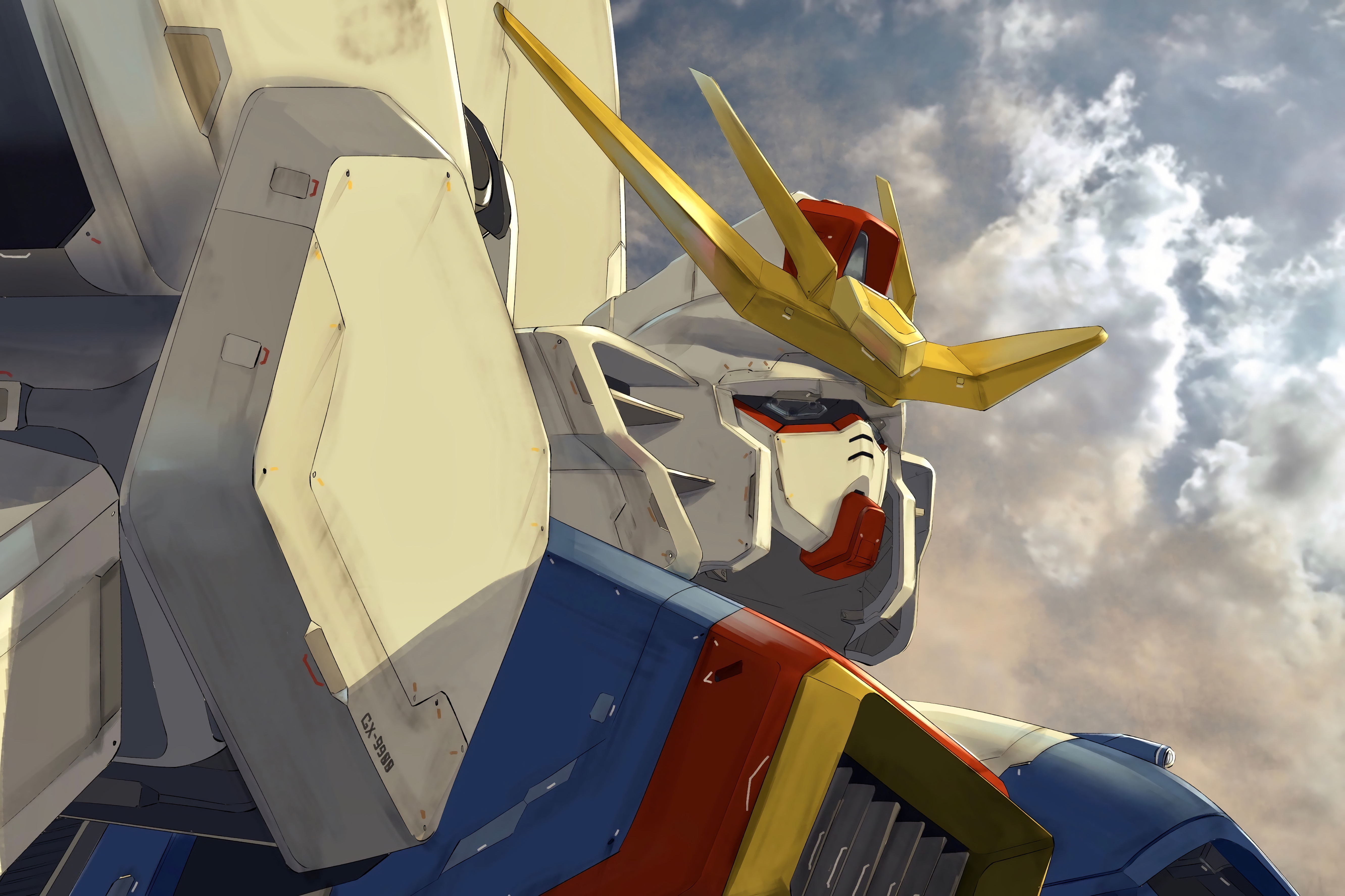 Digital Art Gundam Robot Futurism Mechs Anime 5326x3550