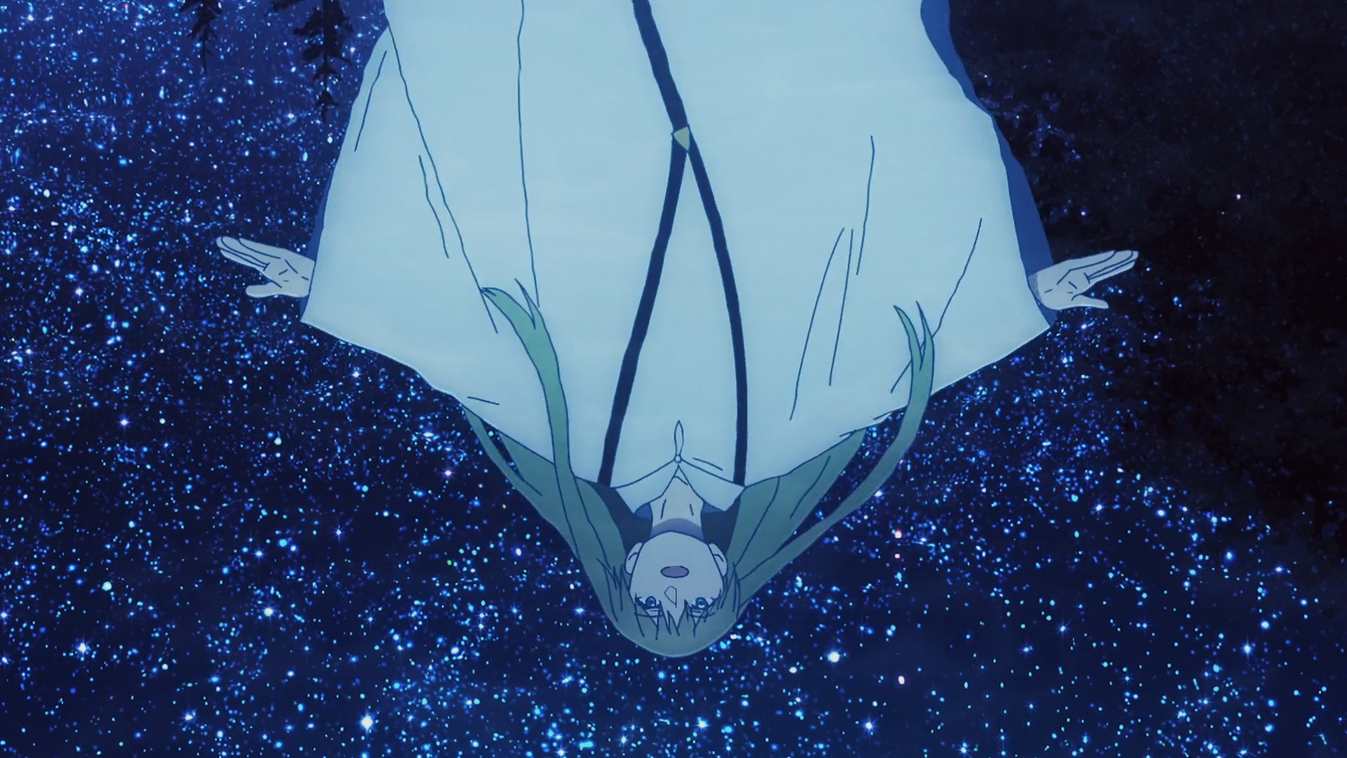 Fate Series Fate Strange Fake Enkidu FGO Gender Fluid Anime Anime Screenshot Sky Stars Night Long Ha 1920x1080