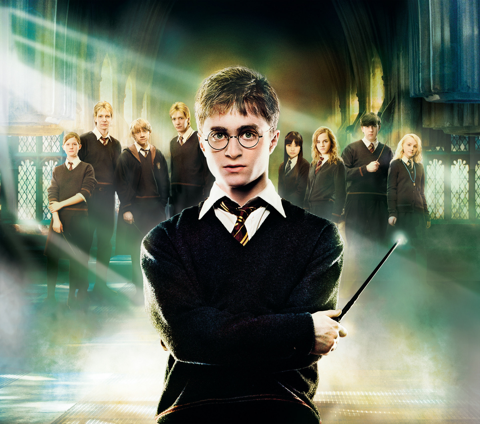 Harry Potter And The Order Of The Phoenix Group Of People Looking At Viewer Harry Potter Hermione Gr 1920x1698