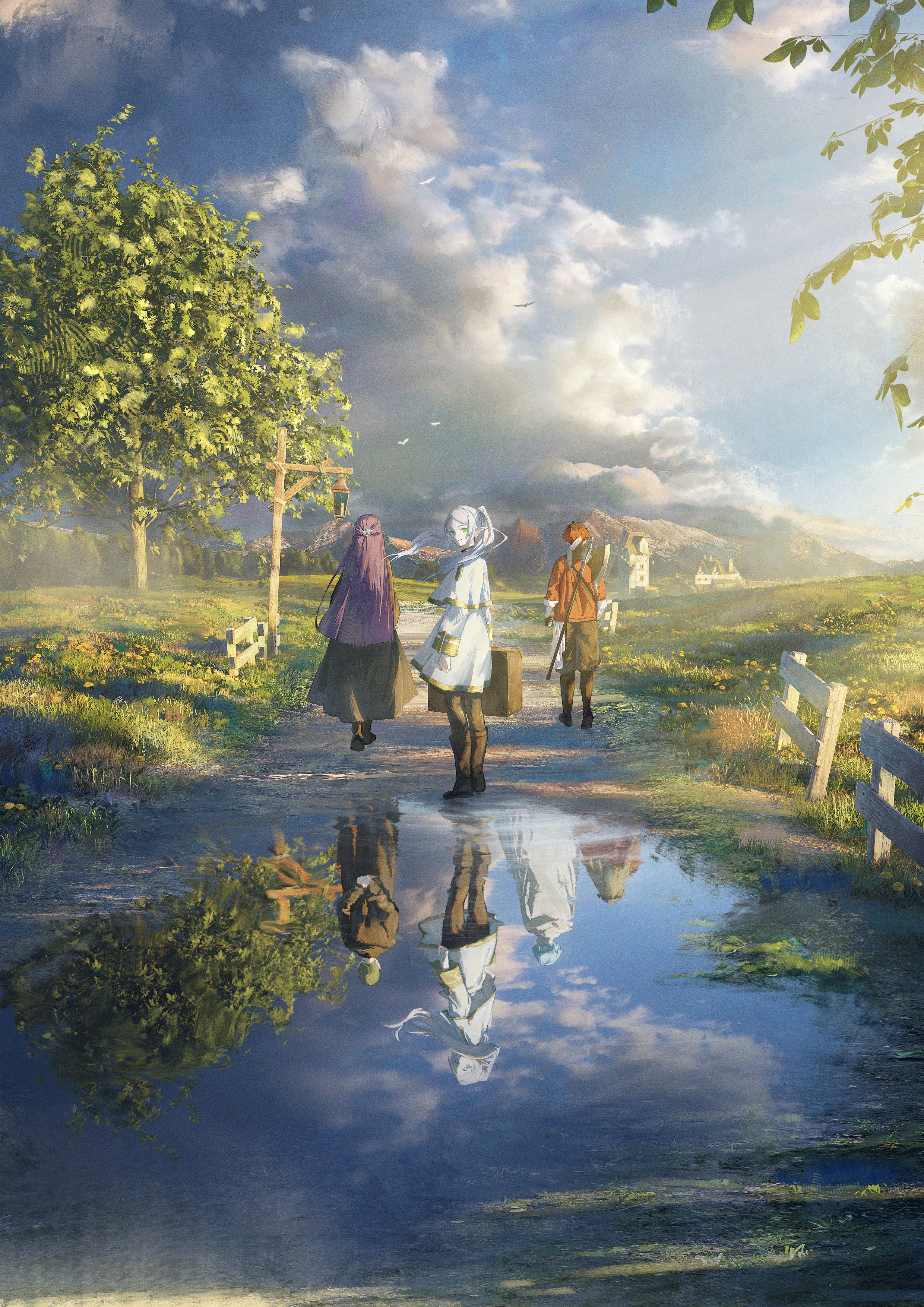 Sousou No Frieren Anime Portrait Display Anime Girls Anime Boys Looking Back Rear View Pointy Ears F 2480x3508