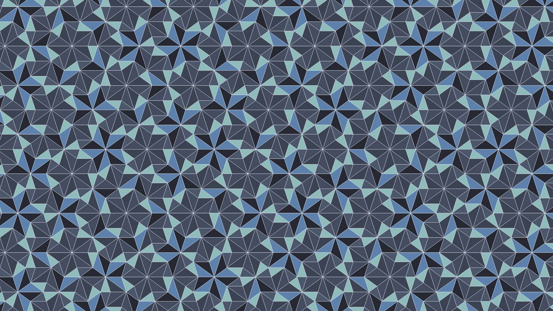 Mosaic Penrose Tiling Abstract Digital Art 1920x1080