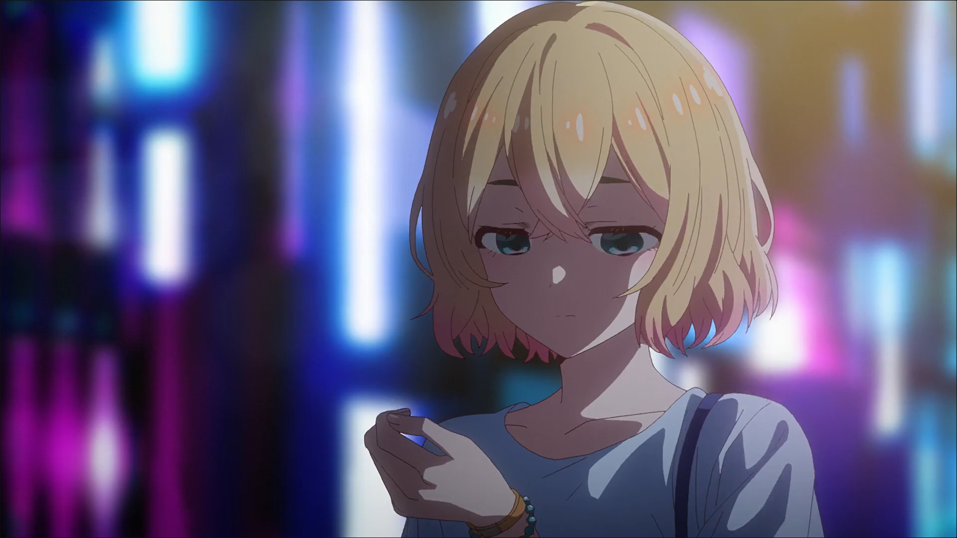 Kanojo Okarishimasu Rent A Girlfriend Anime Anime Girls Mami Nanami Blonde Short Hair Gradient Hair  1920x1080