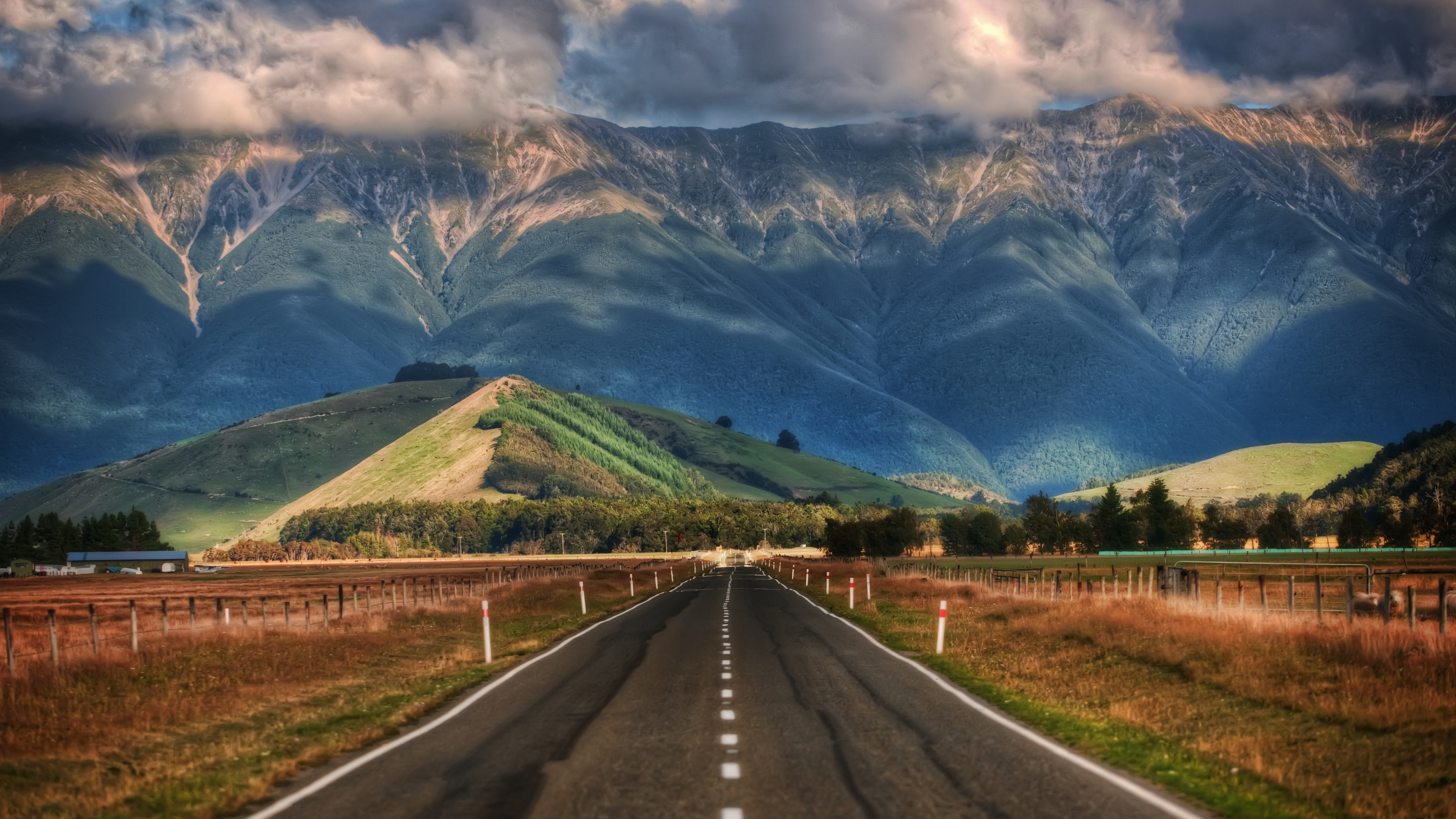 Trey Ratcliff Photography Landscape 4K New Zealand Nature Road Mountains Grass 3840x2160
