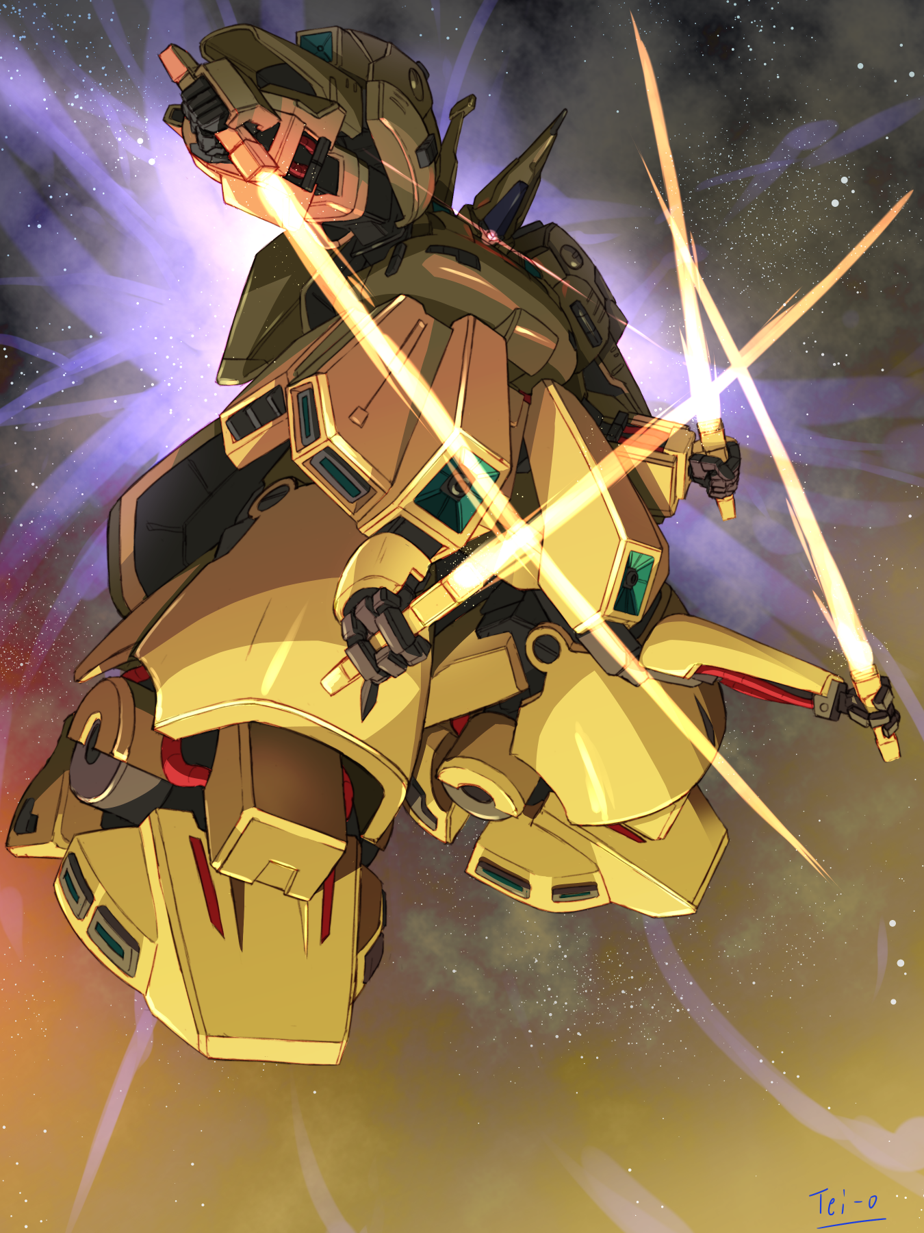 The O Mobile Suit Zeta Gundam Mobile Suit Anime Mechs Super Robot Taisen Artwork Digital Art Fan Art 1350x1800