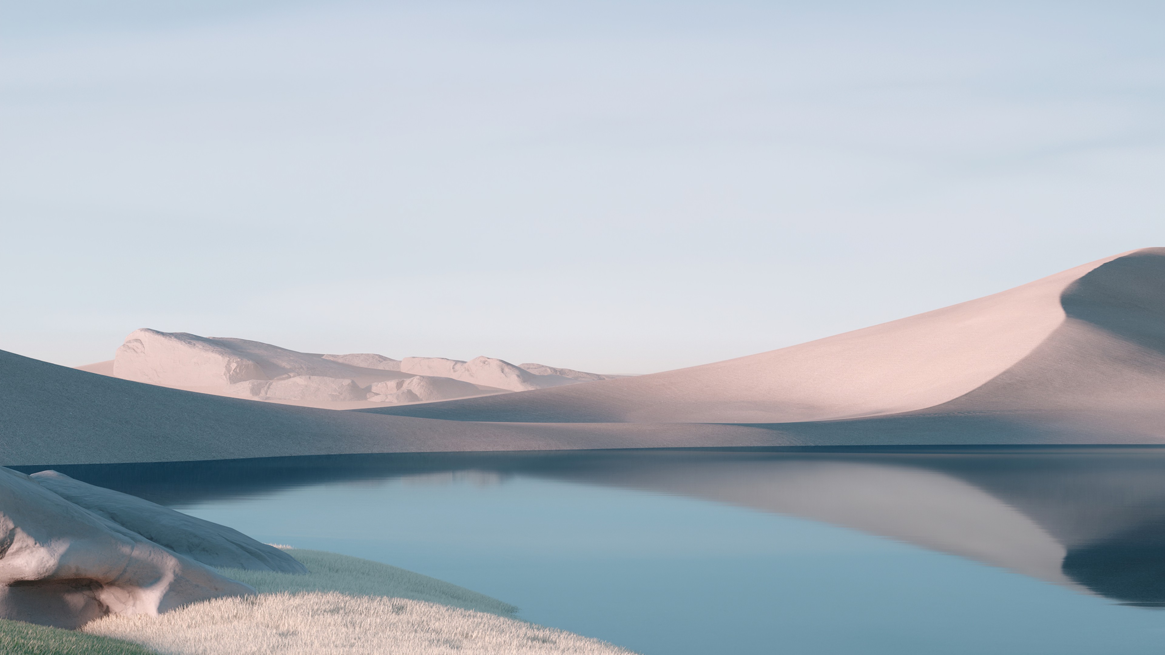 Windows 11 Digital Art Landscape Water Nature Reflection Sky 3840x2160