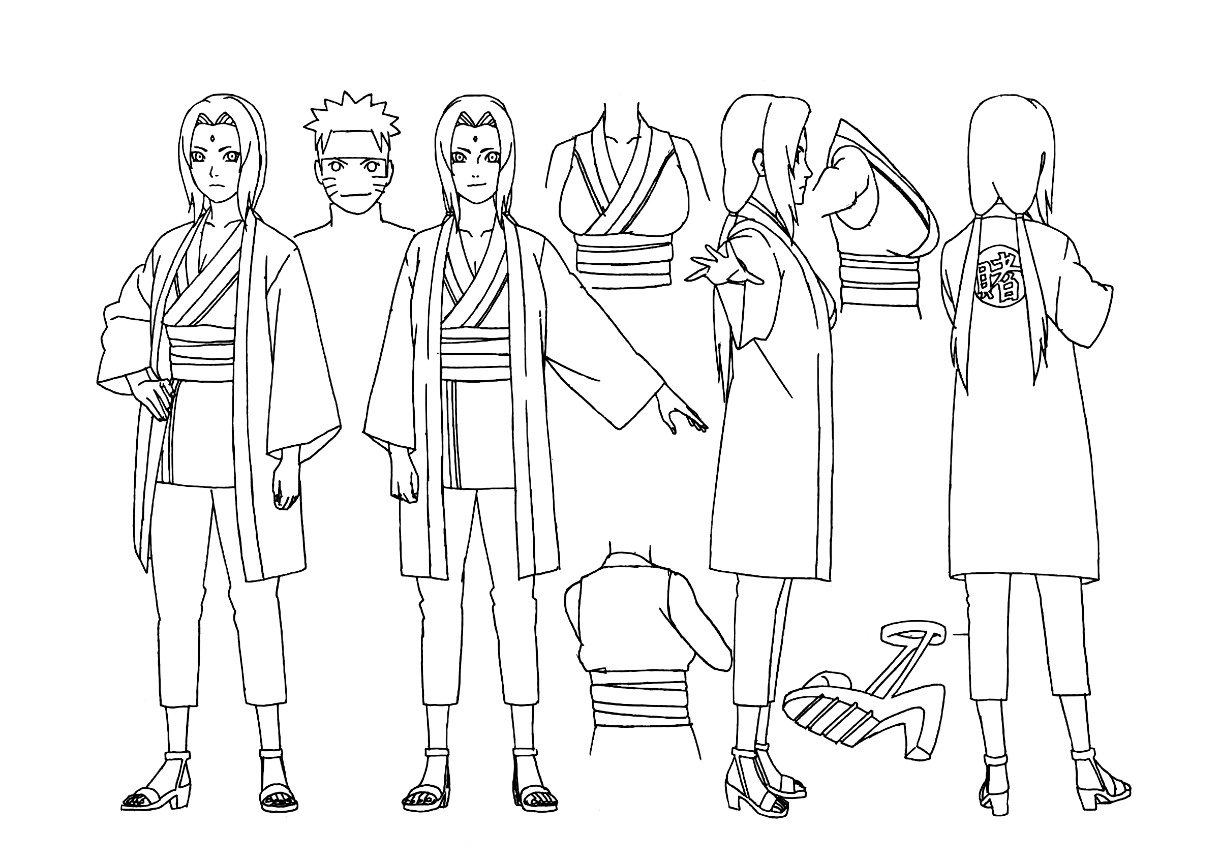 Naruto Anime Outline Naruto Shippuuden Tsunade Uzumaki Naruto Anime Boys Anime Girls 2400x1696