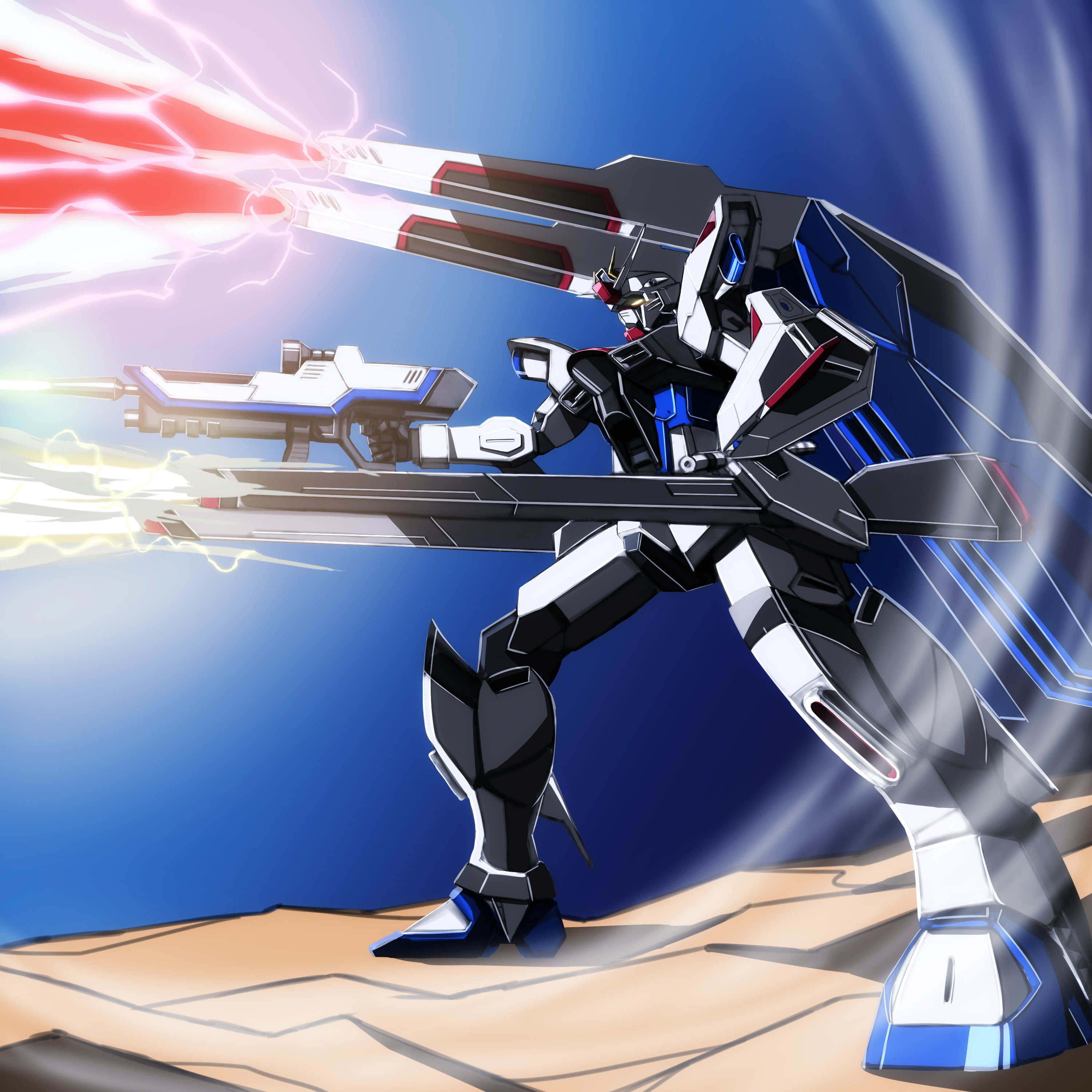 Anime Mechs Super Robot Taisen Gundam Mobile Suit Gundam SEED Freedom Gundam Artwork Digital Art Fan 3000x3000