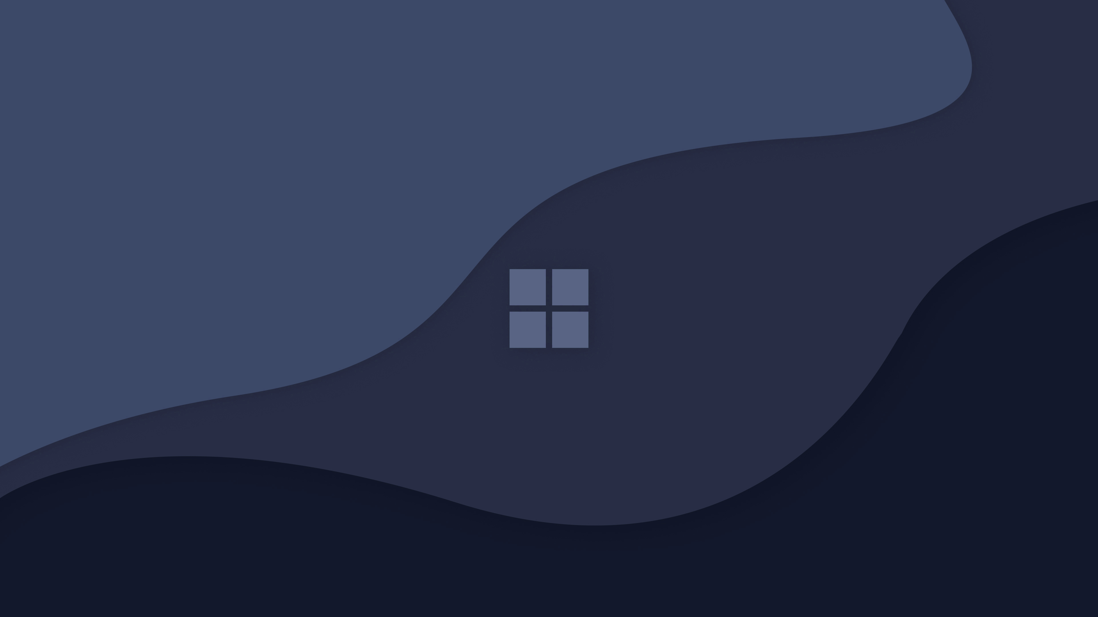 Windows 11 Windows Logo Minimalism Digital Art Blue Simple Background Logo 3840x2160