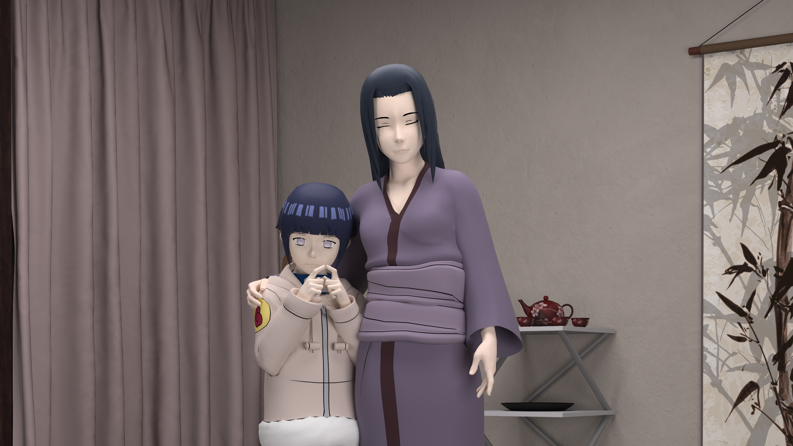 Hinata Hyuga Hinata And Hanabi 039 S Mother Naruto 2560x1440