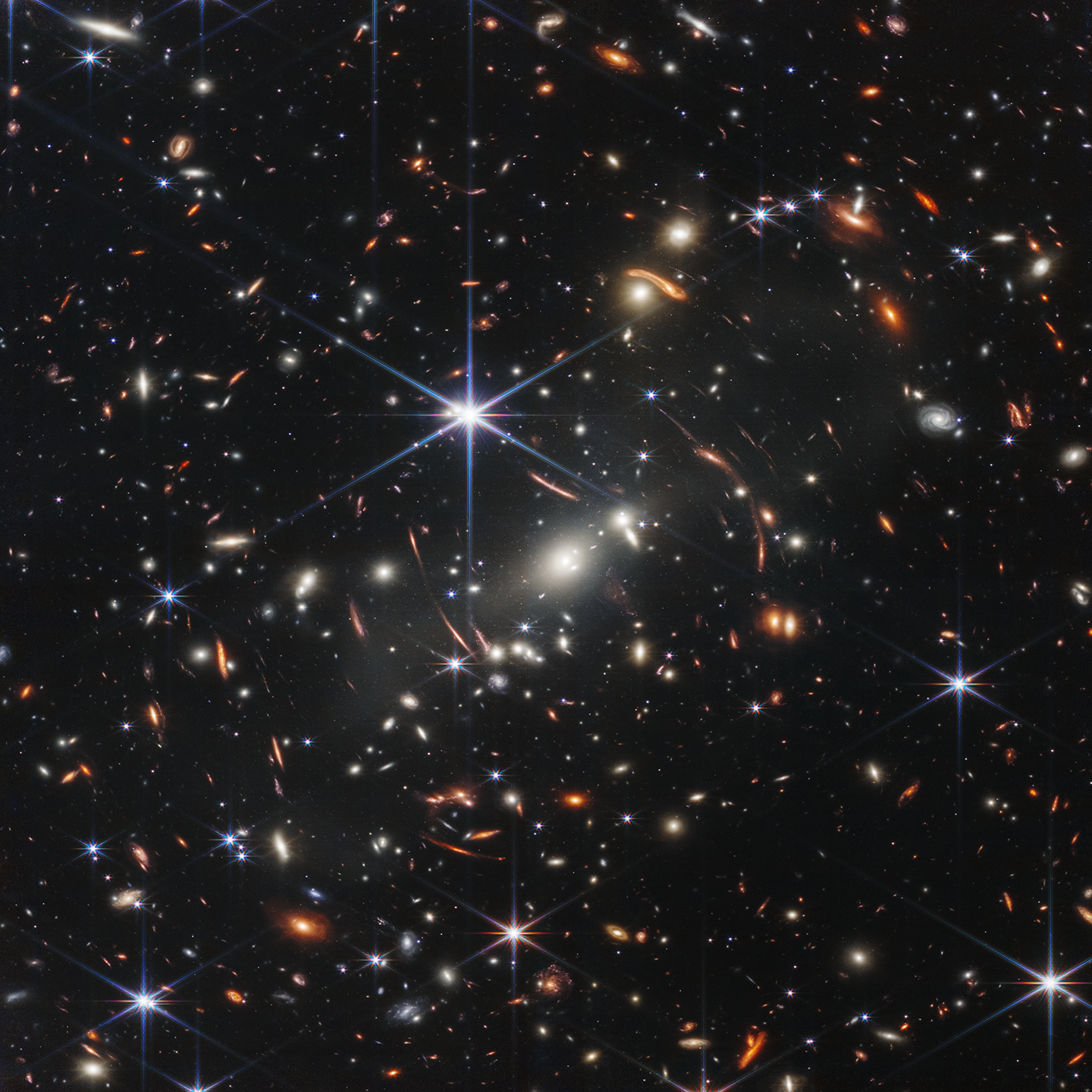 Space James Webb Space Telescope Stars Infrared Gravitational Lens Galaxy 1440x1440