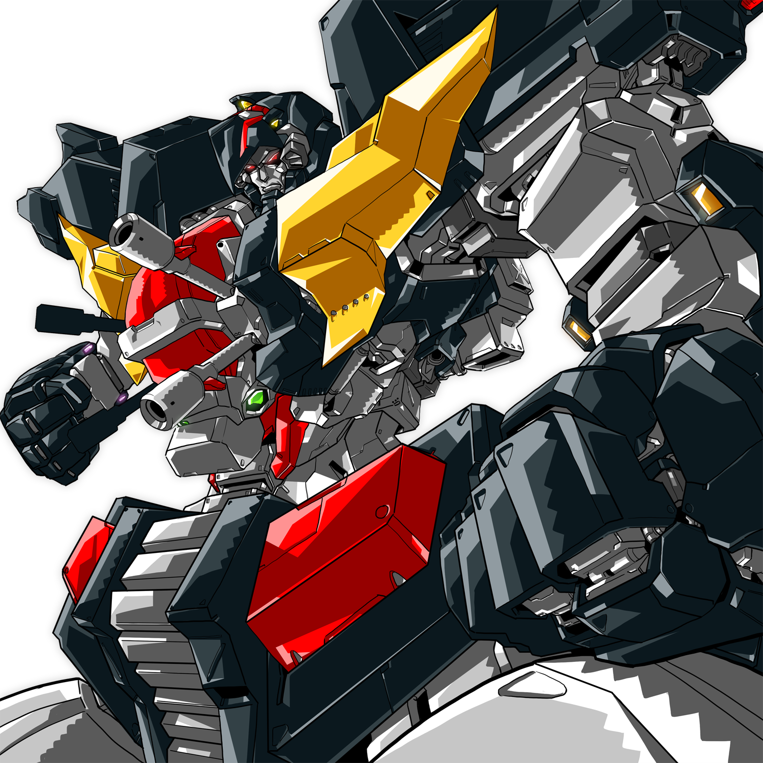 Dancouga Dancouga Super Beast Machine God Anime Mechs Super Robot Taisen Artwork Digital Art Fan Art 1500x1500