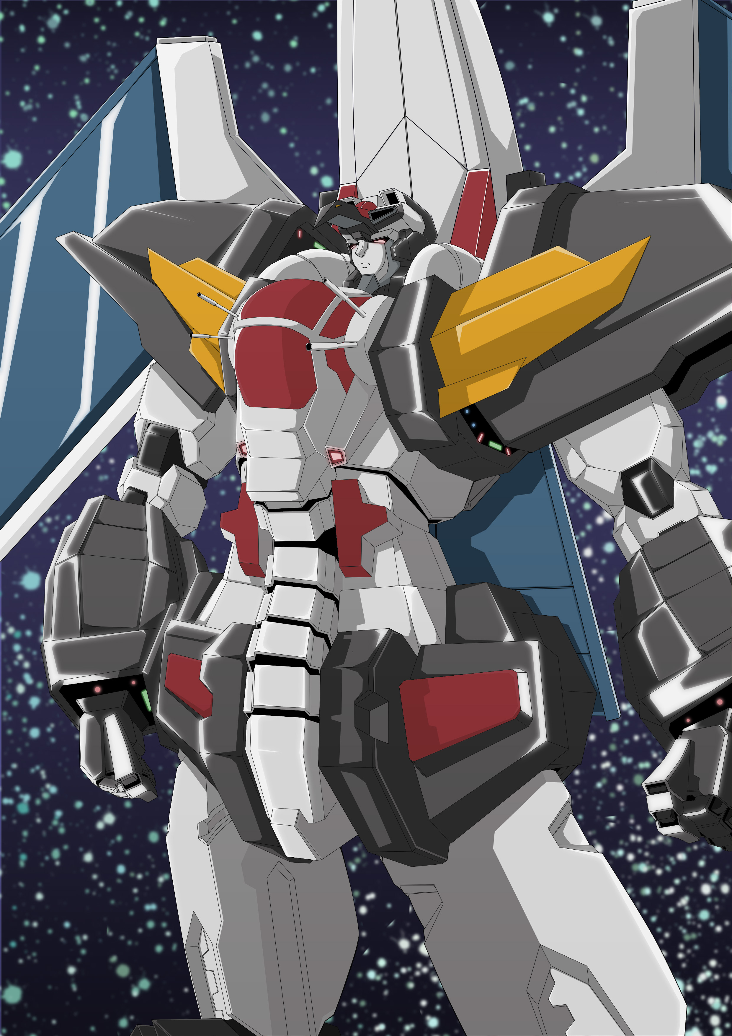 Final Dancouga Dancouga Super Beast Machine God Anime Mechs Super Robot Taisen Artwork Digital Art F 2480x3507