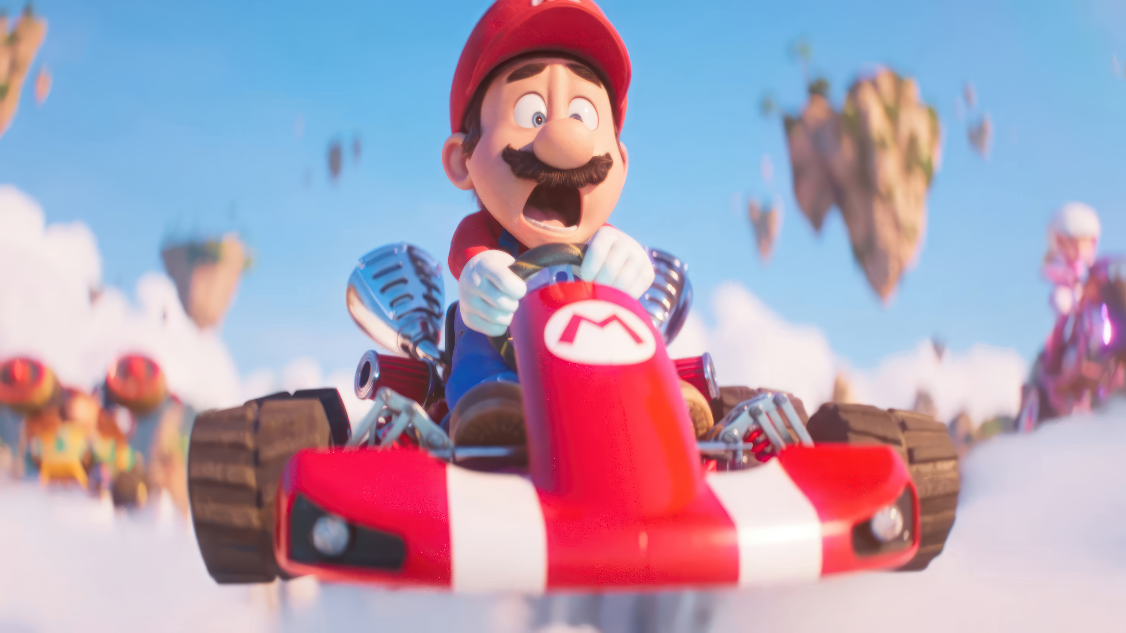 Mario Movie Characters Film Stills CGi Hat Vehicle Moustache 3840x2160