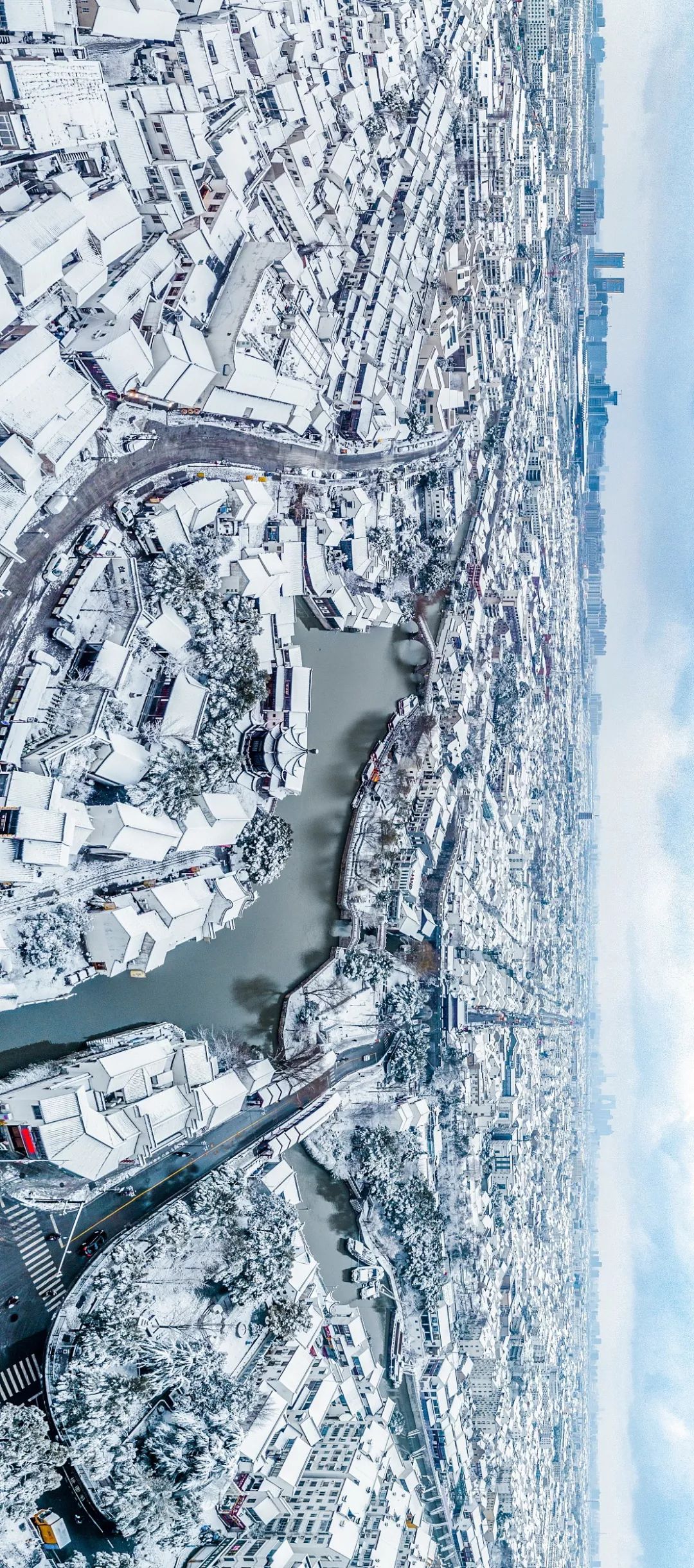 Snow Snow Covered China River 1080x2439