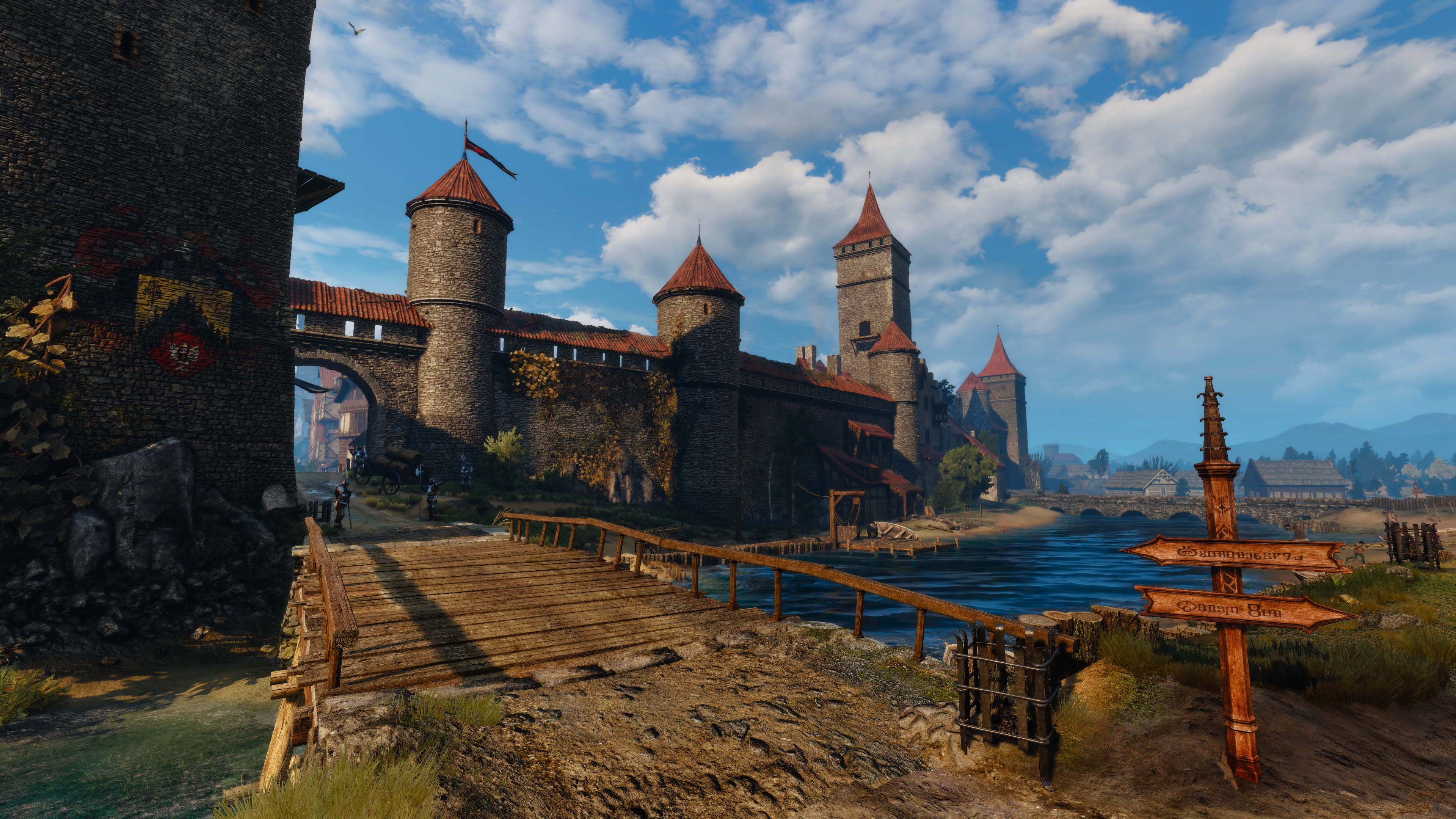 The Witcher 3 Wild Hunt Screen Shot PC Gaming Cityscape Novigrad City 3840x2160