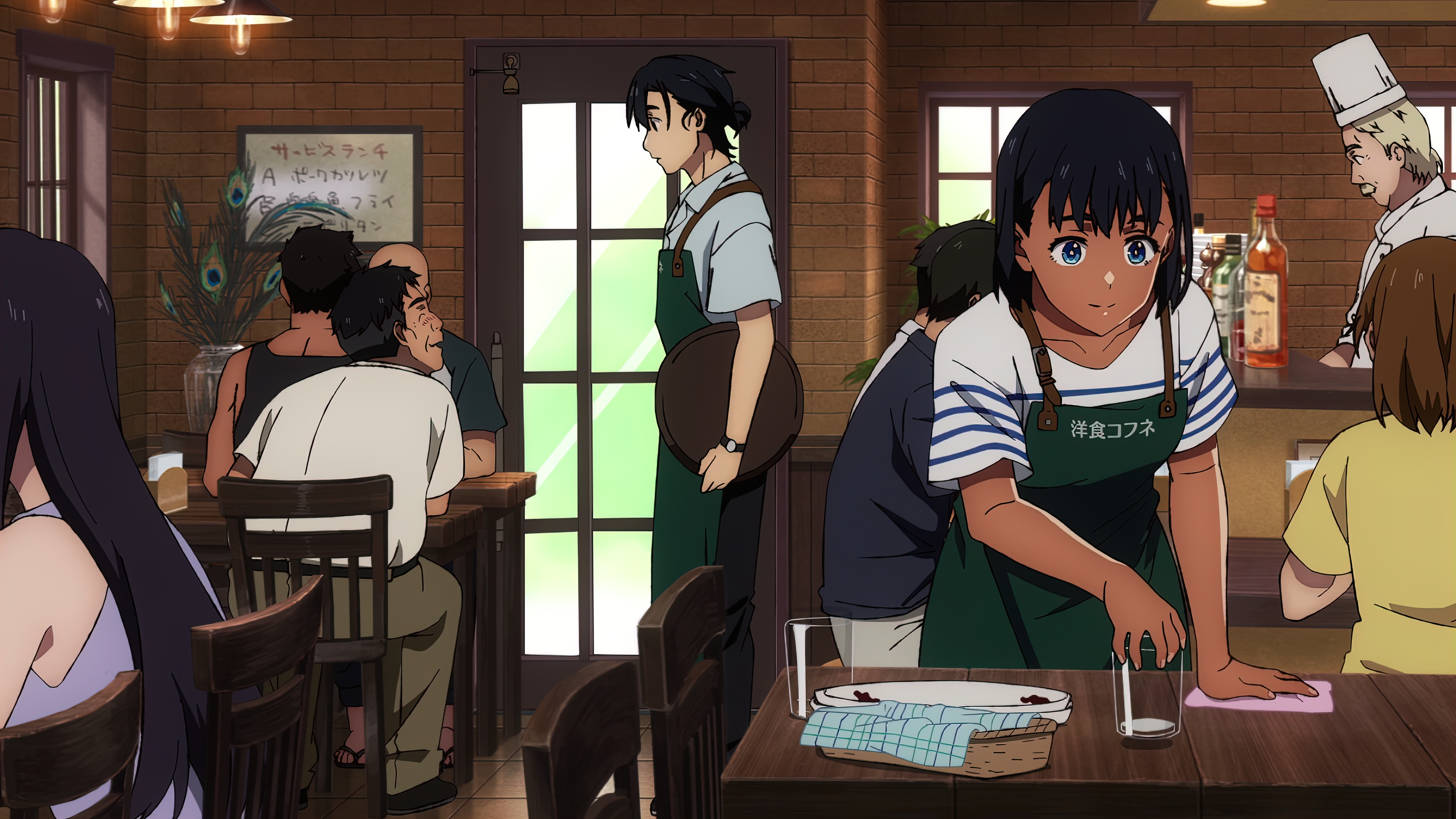 Summer Time Render 4K Anime Anime Screenshot Anime Girls Anime Boys Apron Japanese 3840x2160