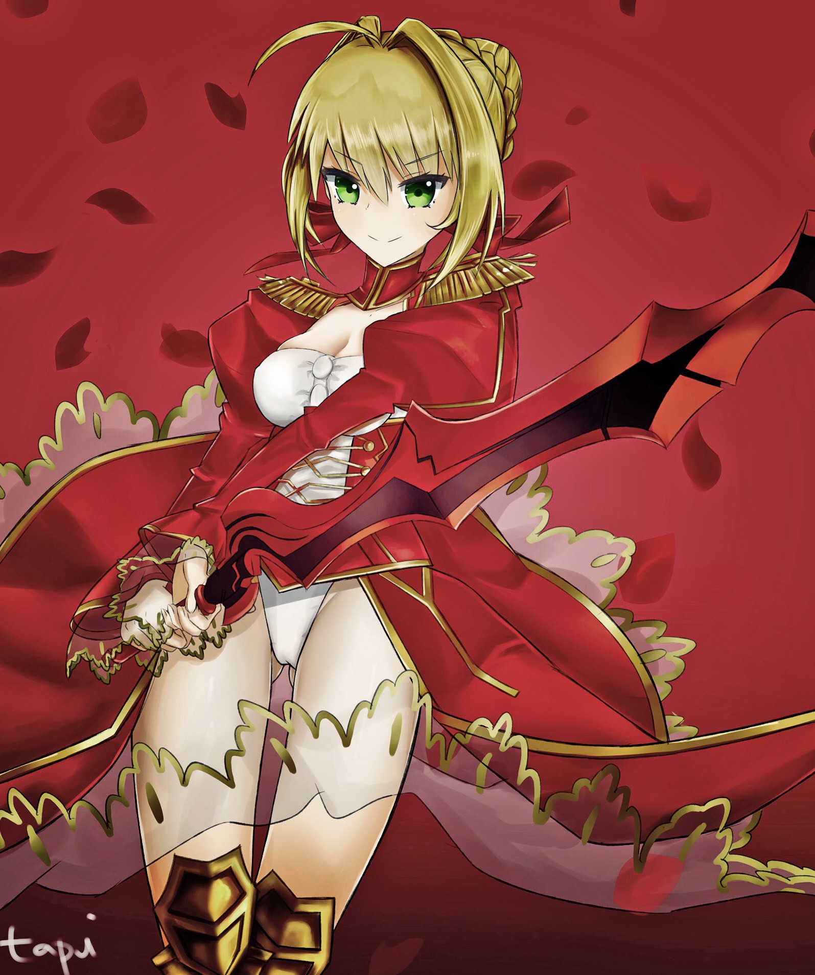 Anime Anime Girls Fate Series Fate Extra Fate Extra CCC Fate Grand Order Nero Claudius Long Hair Blo 1595x1908
