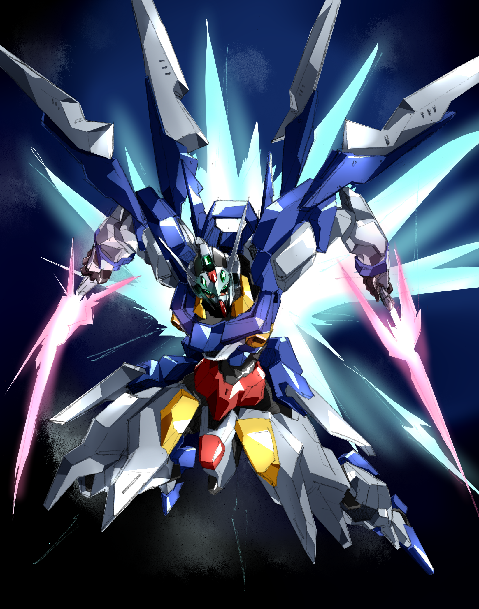 Anime Mechs Super Robot Taisen Gundam Mobile Suit Gundam AGE Artwork Digital Art Fan Art Gundam AGE  1643x2090
