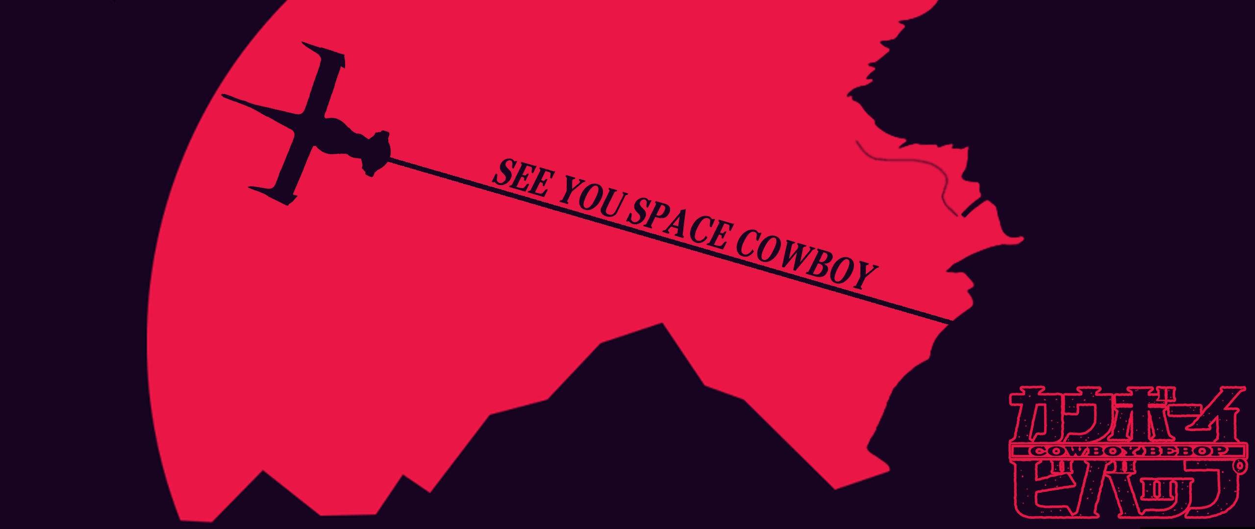 Cowboy Bebop Anime Boys Dark Background Red Spike Spiegel Minimalism Simple Background Cigarettes Sm 2560x1080