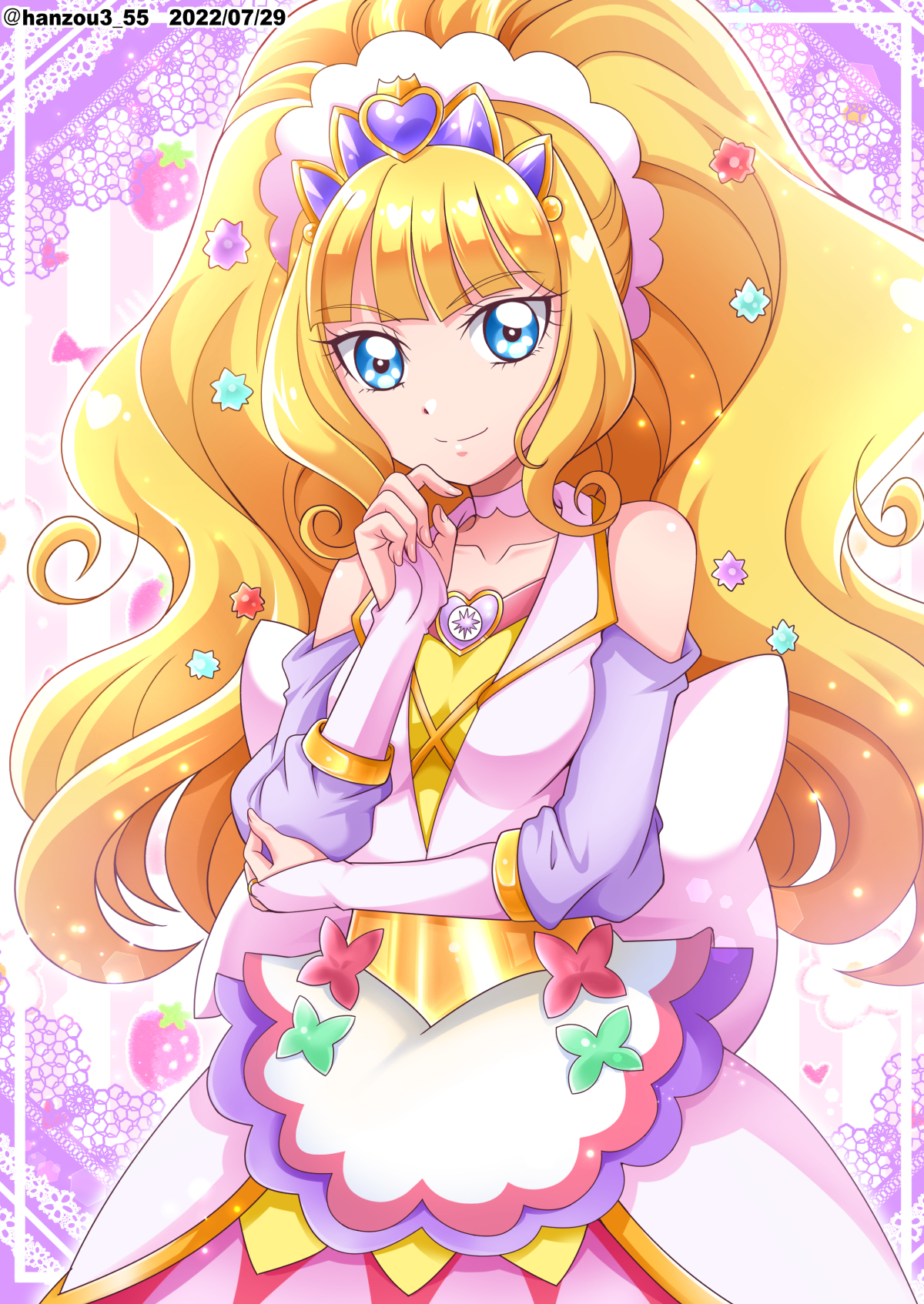 Anime Anime Girls Pretty Cure Delicious Party Pretty Cure Cure Finale Kasai Amane Long Hair Blonde M 1200x1694