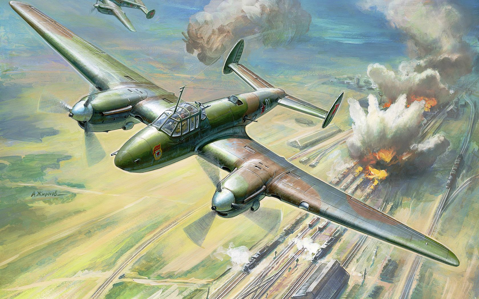 World War Ii Aircraft Airplane Military Military Aircraft War Russia Russian Red Army USSR Soviet Ar 1680x1050