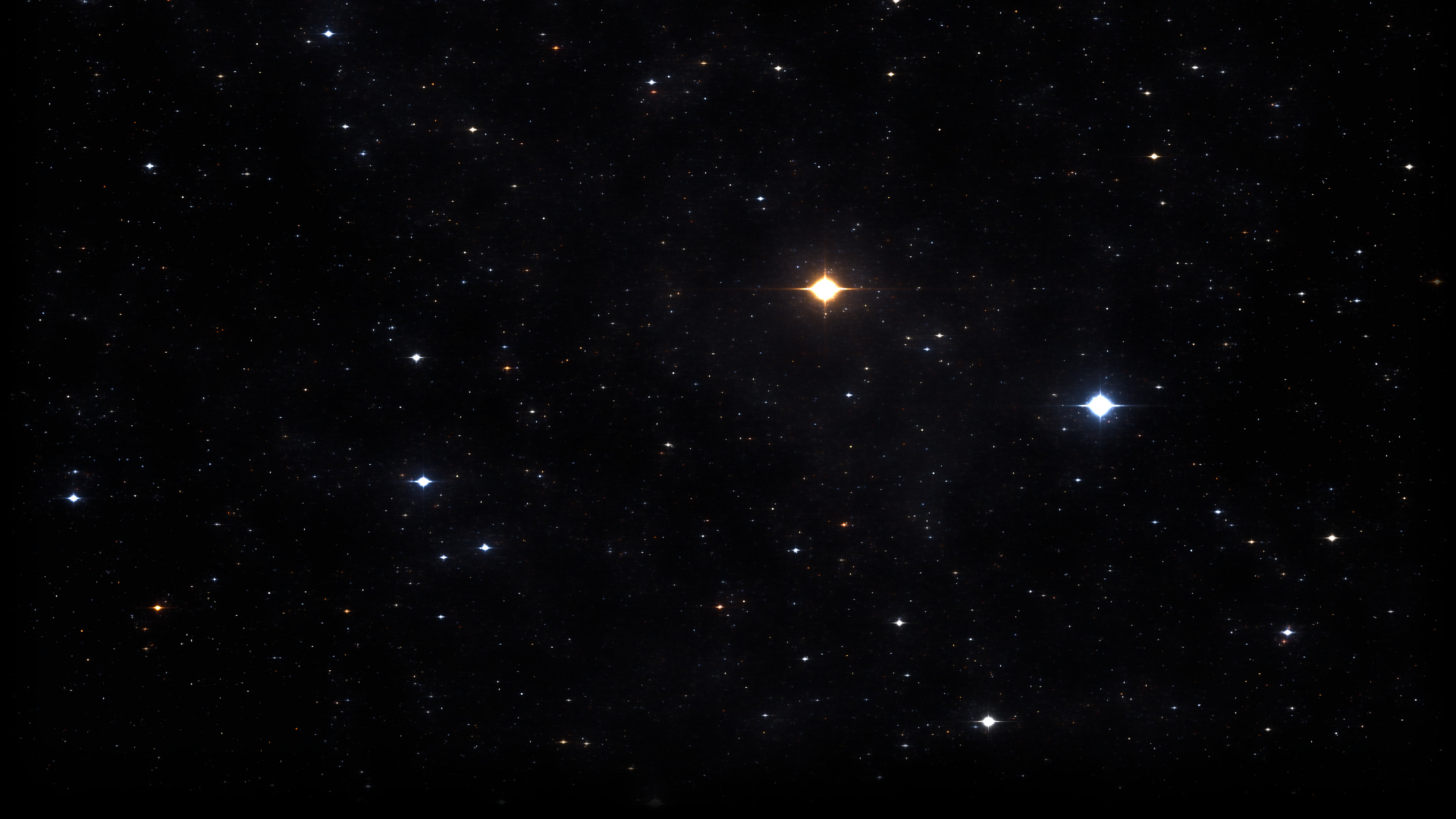 Space Black Stars Dark 1920x1080