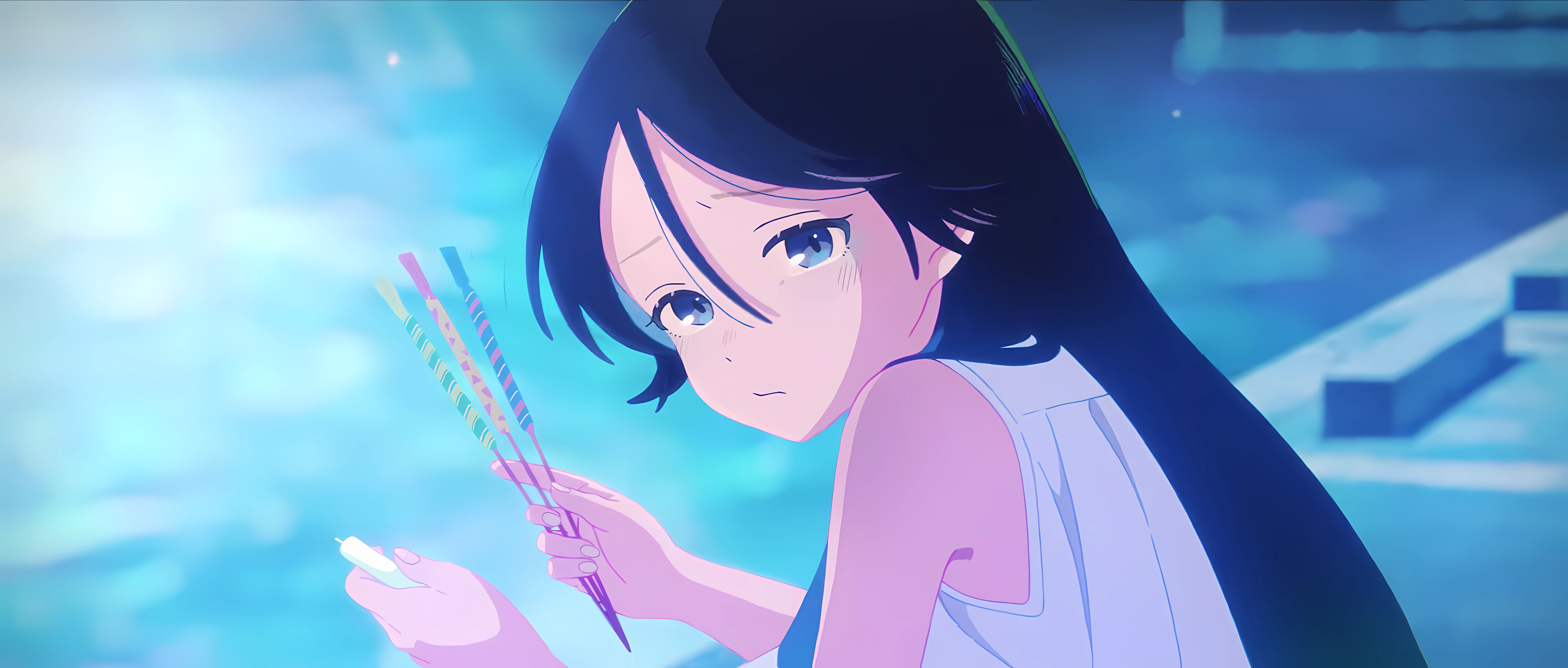 YOASOBi Anime Girls Looking At Viewer Anime Screenshot 7676x3268