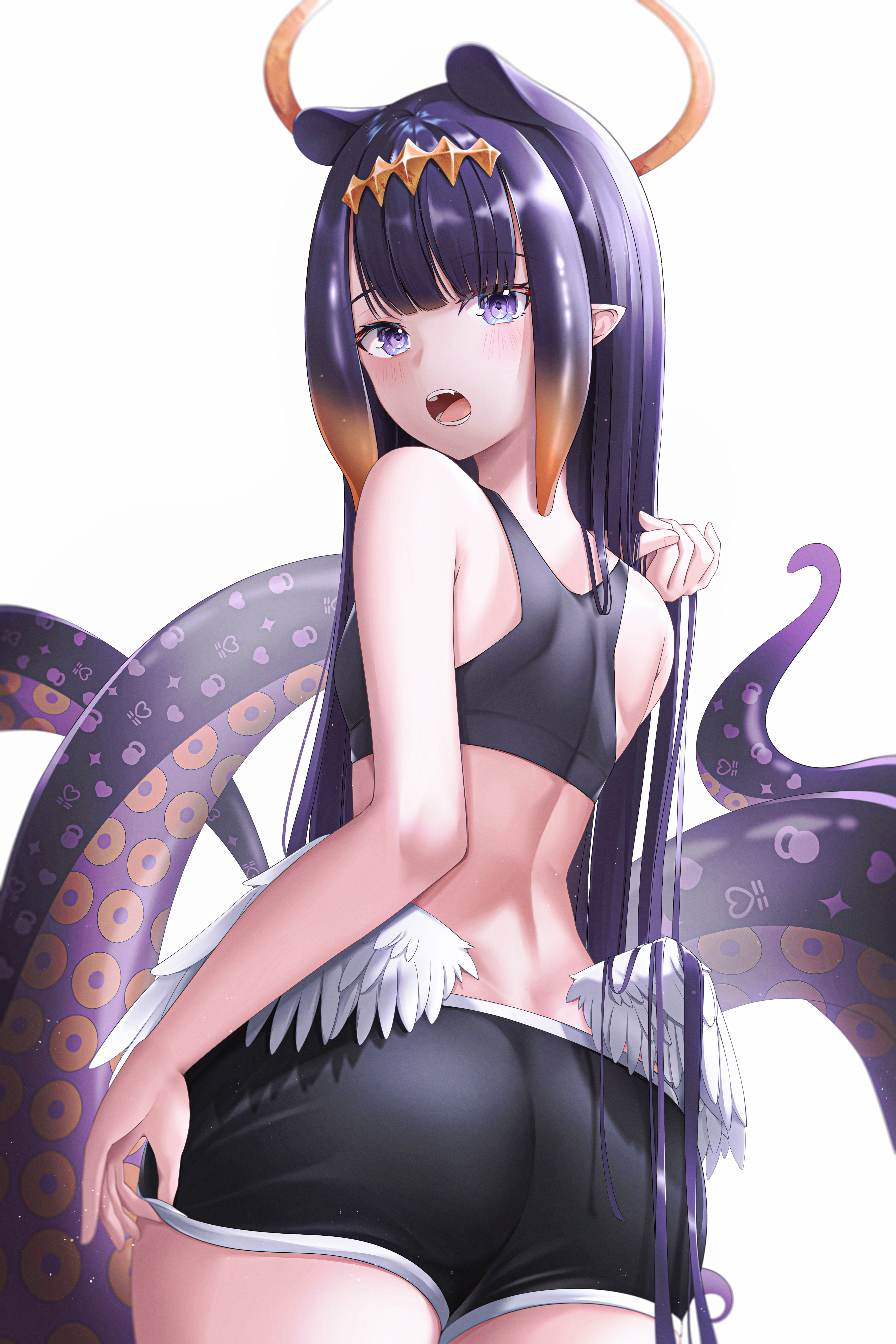 Hololive Ninomae Inanis Anime Girls Virtual Youtuber Squid Girl 3440x5160