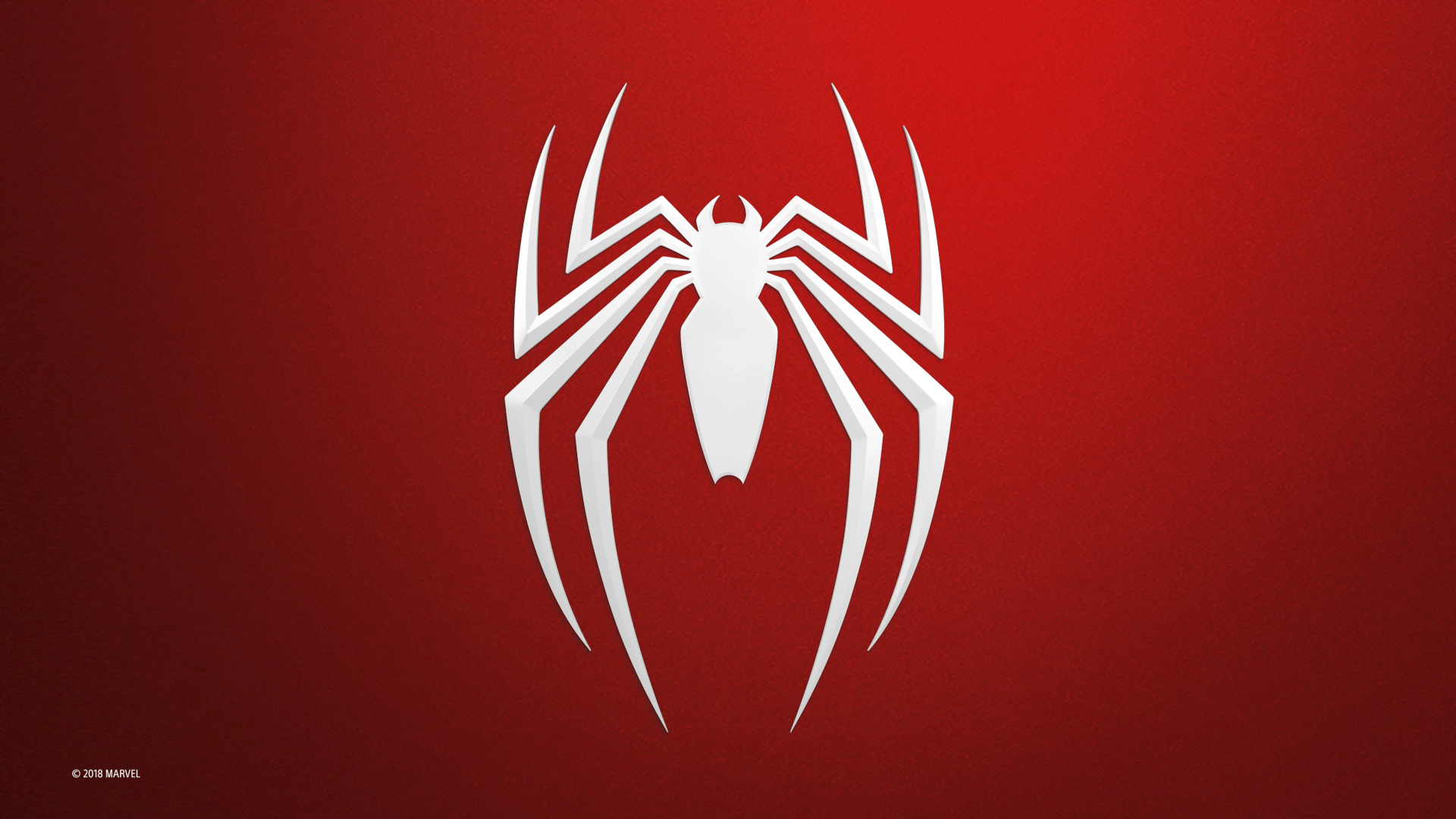 Spider Man Spider Man 2018 Simple Background Minimalism Logo 1920x1080