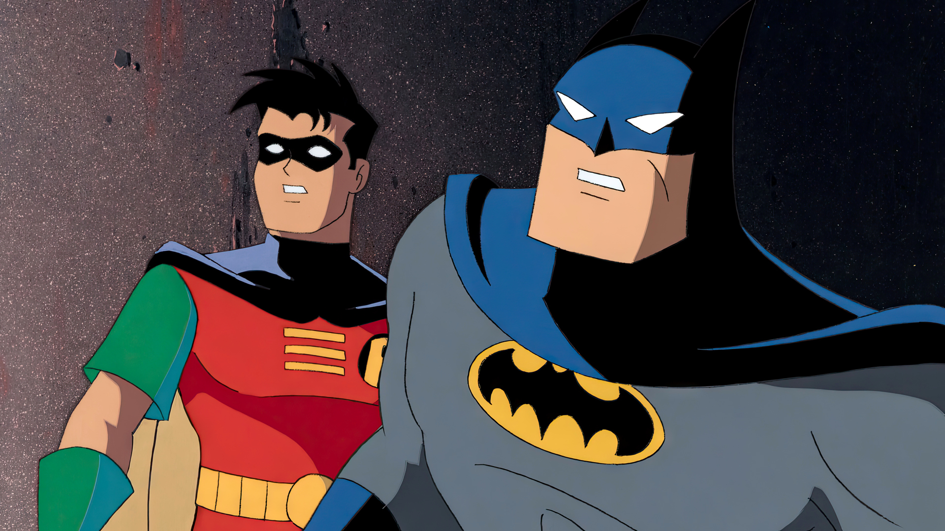 Batman The Animated Series Animation Cartoon Animated Series Warner Brothers Robin DC Comics Batman  1920x1080