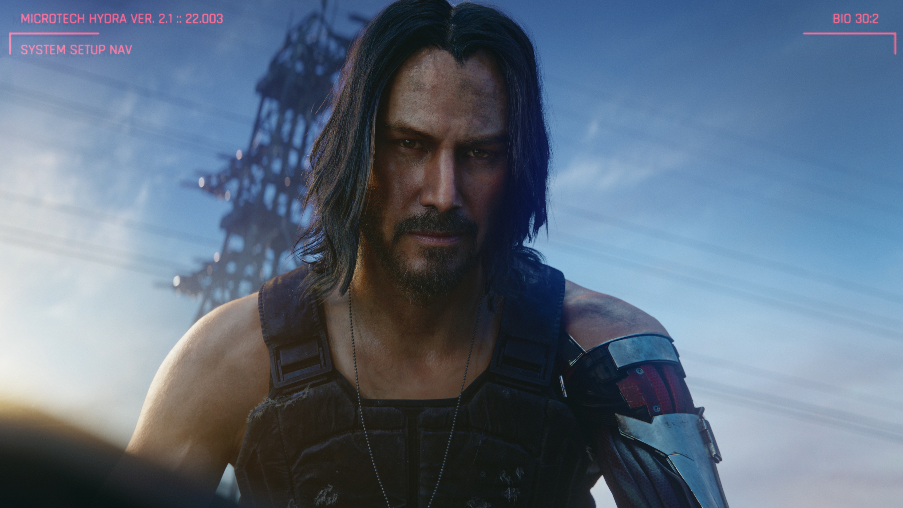 Cyberpunk 2077 Nomad Johnny Silverhand Cyberpunk 2077 Video Games Keanu Reeves CGi Video Game Charac 3840x2160