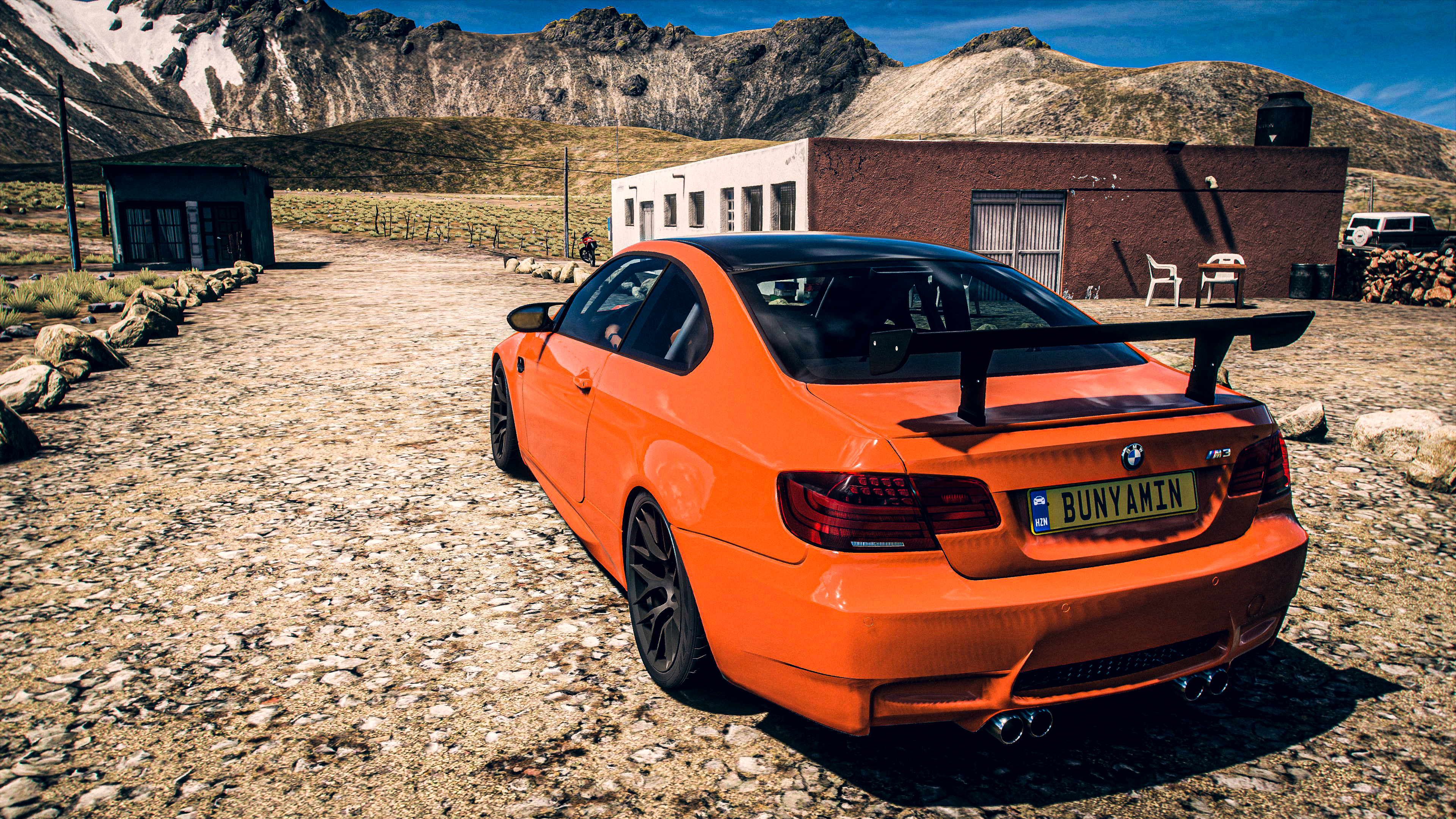 Forza Horizon 5 Forza Horizon Forza BMW BMW M3 GTS Orange Cars Car Vehicle Video Game Art Photoreali 3840x2160