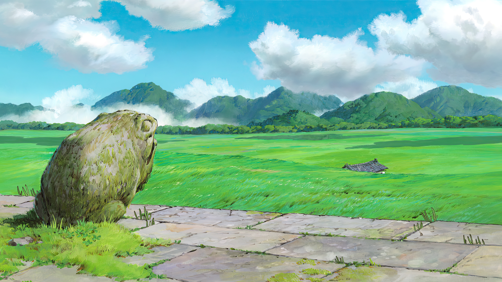 Spirited Away Animated Movies Anime Animation Film Stills Studio Ghibli Hayao Miyazaki Clouds Sky Gr 1920x1080