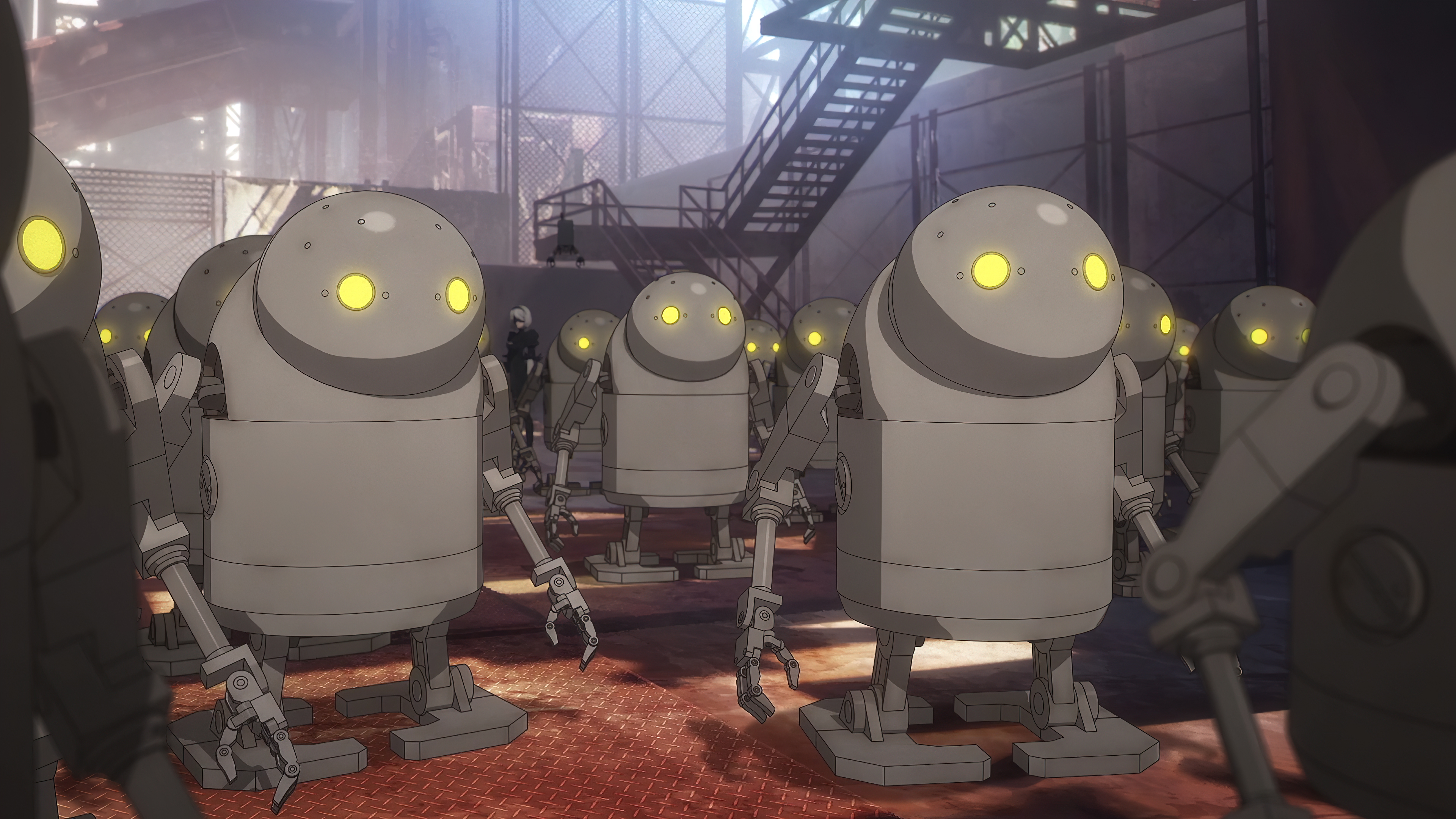 Anime Nier Automata 4K Anime Screenshot 2B Nier Automata Anime Girls Robot 3840x2160