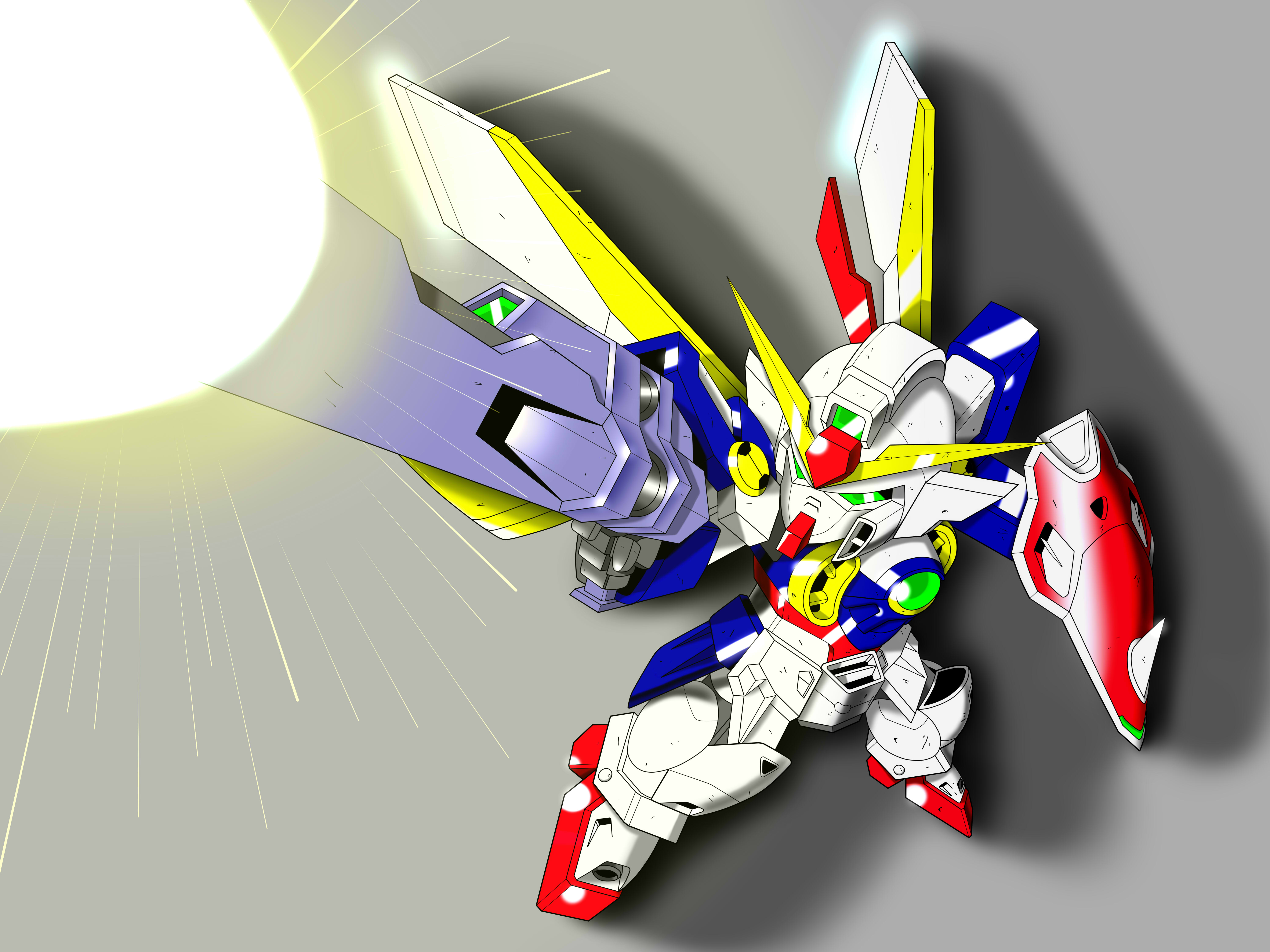 Anime Mechs Super Robot Taisen Artwork Digital Art Fan Art Wing Gundam Mobile Suit Gundam Wing 6000x4500