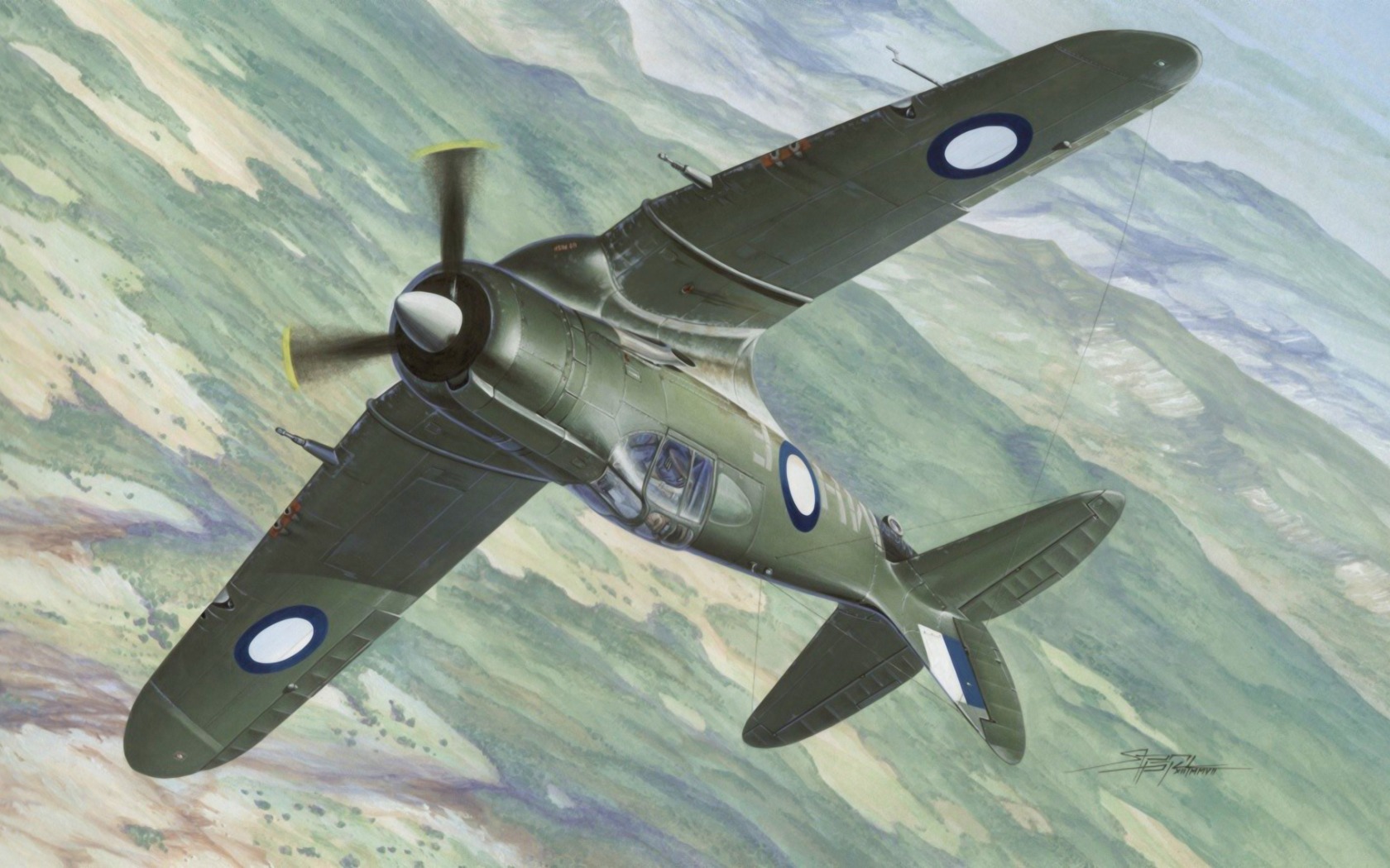 World War Ii Aircraft Airplane Military Aircraft Australia Australian Airforce Australian CAC Boomer 1680x1050