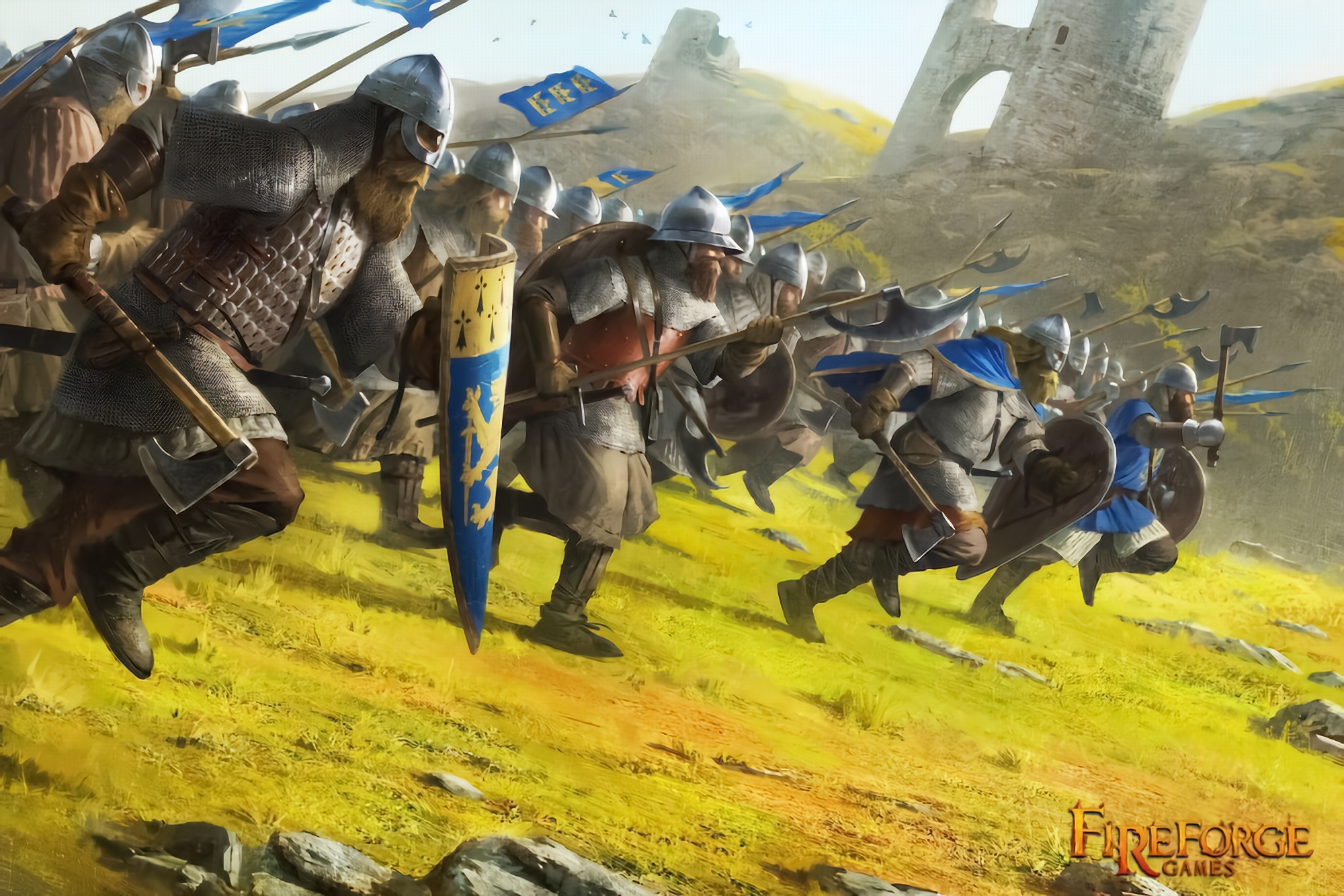 Digital Art Warrior Knight Army Video Game Art Landscape 2000x1334