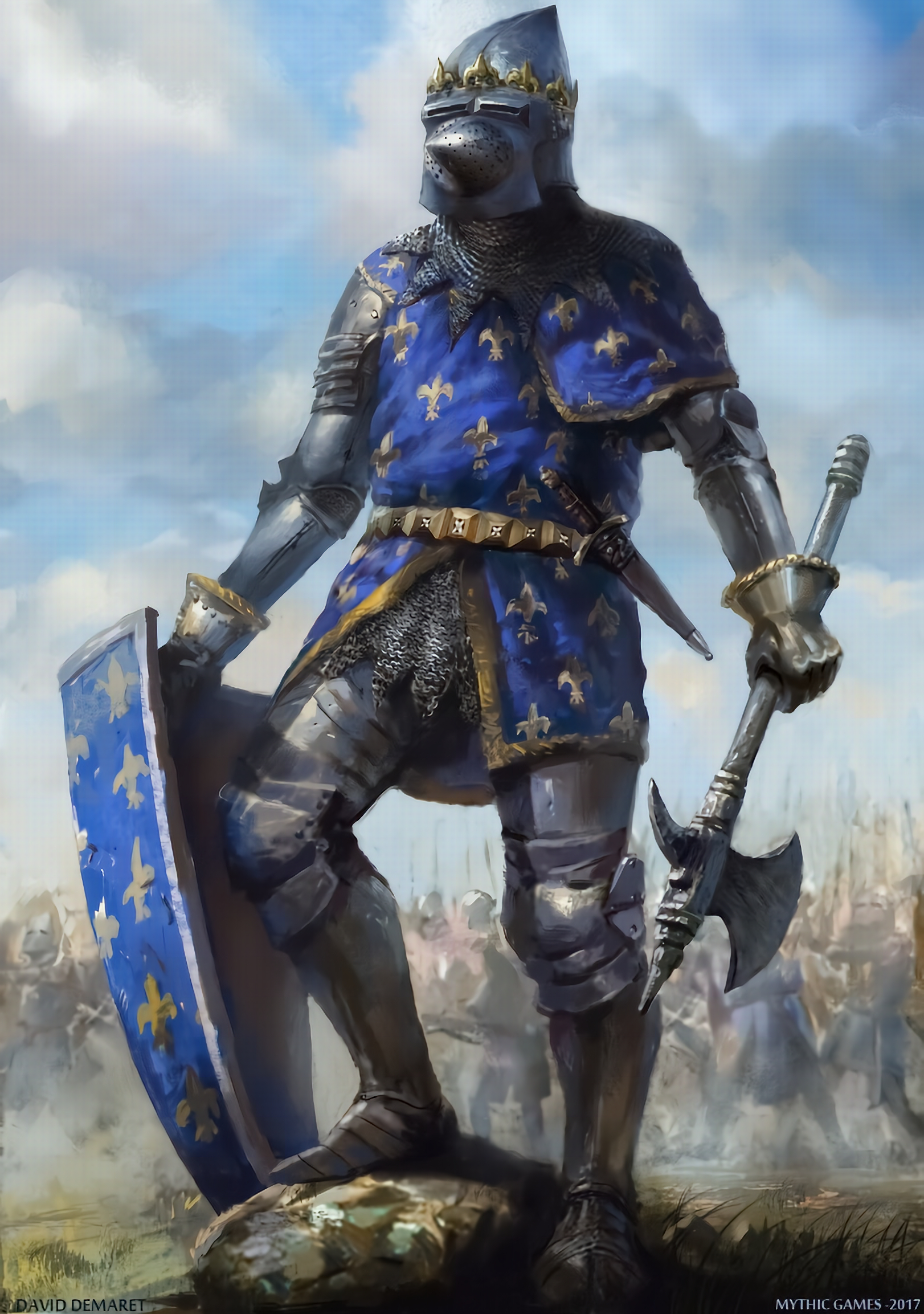 Fantasy Art Middle Ages Knight Weapon Shield Digital Art Portrait Display 1622x2306