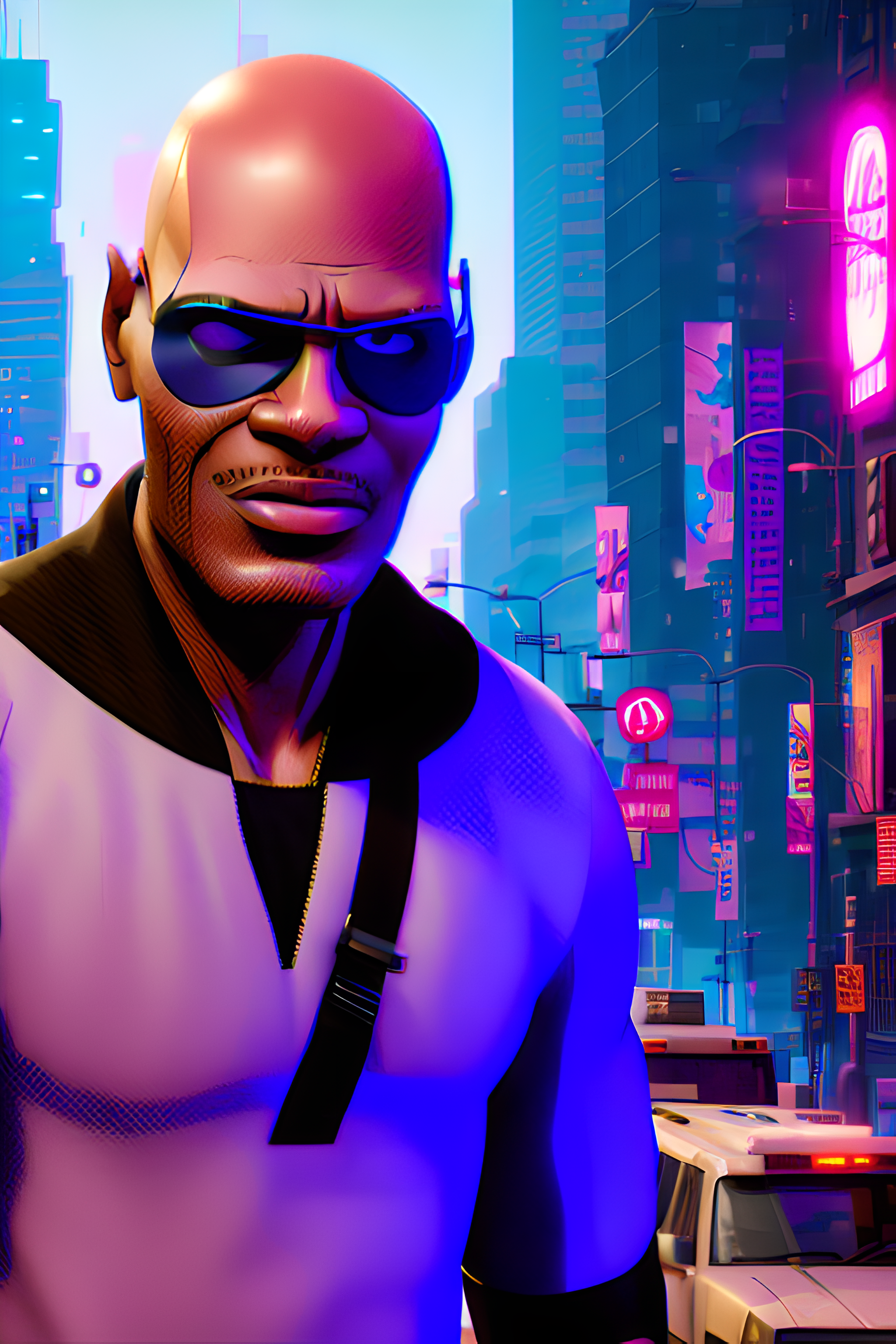 Nick Fury Spiderverse Into The Spiderverse Digital Art Ai Art Stable Diffusion 2048x3072