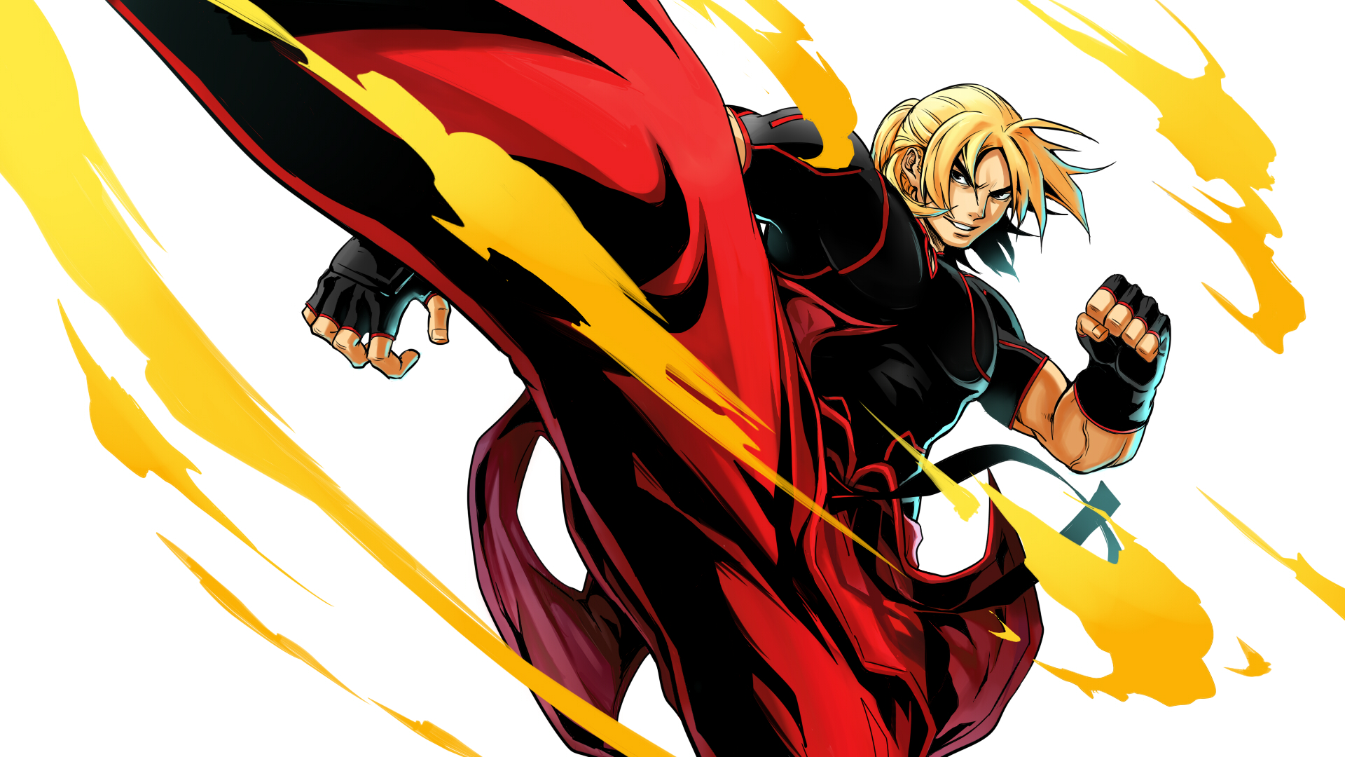 Anime Anime Boys Video Game Characters Video Games Anime Games Street Fighter Ken Masters Short Hair 1920x1080