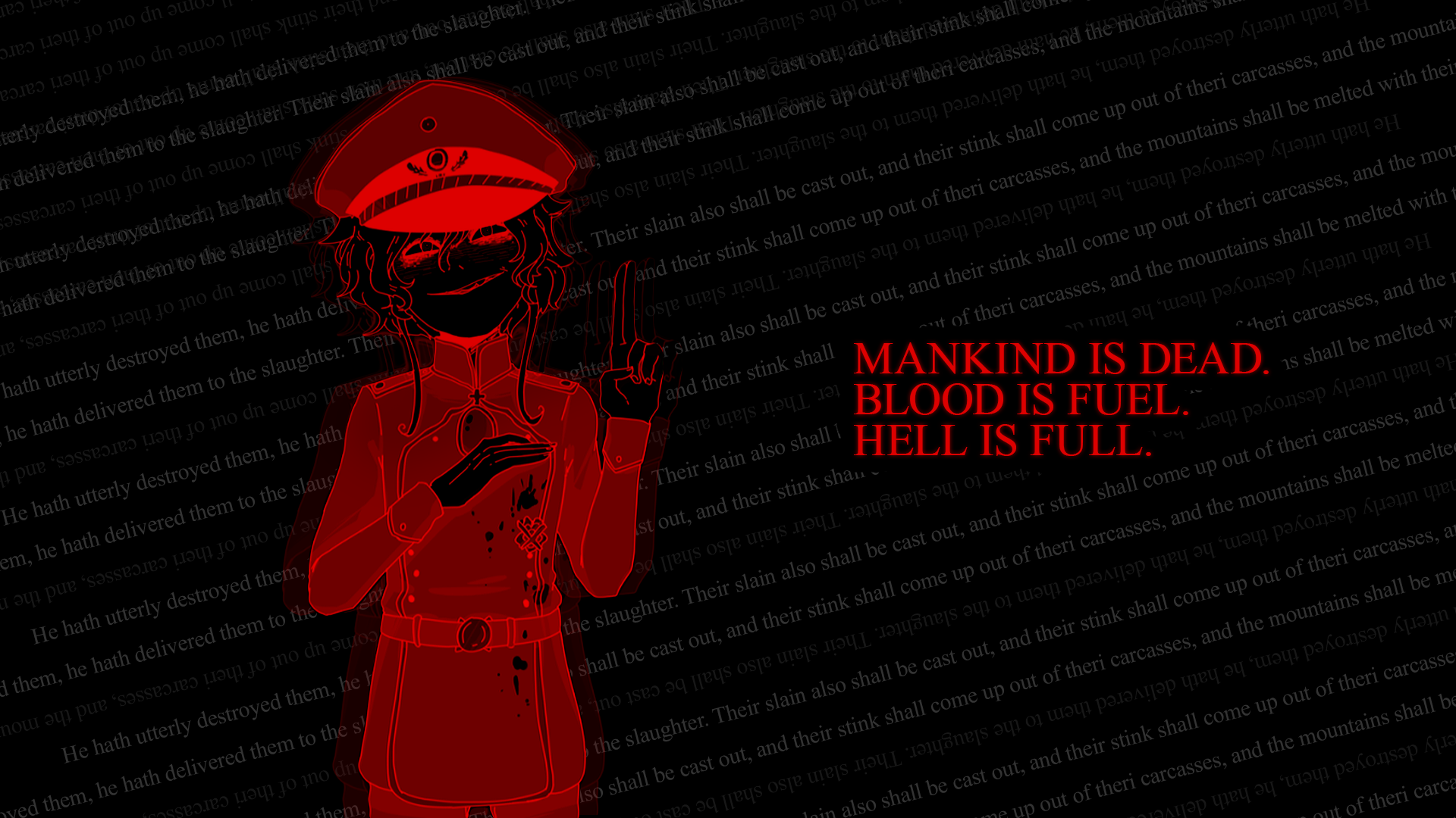 Army Military Uniform Military Hat Hands Quote Text Looking At Viewer Smile Belt Eyes Red Dark Dark  1920x1080