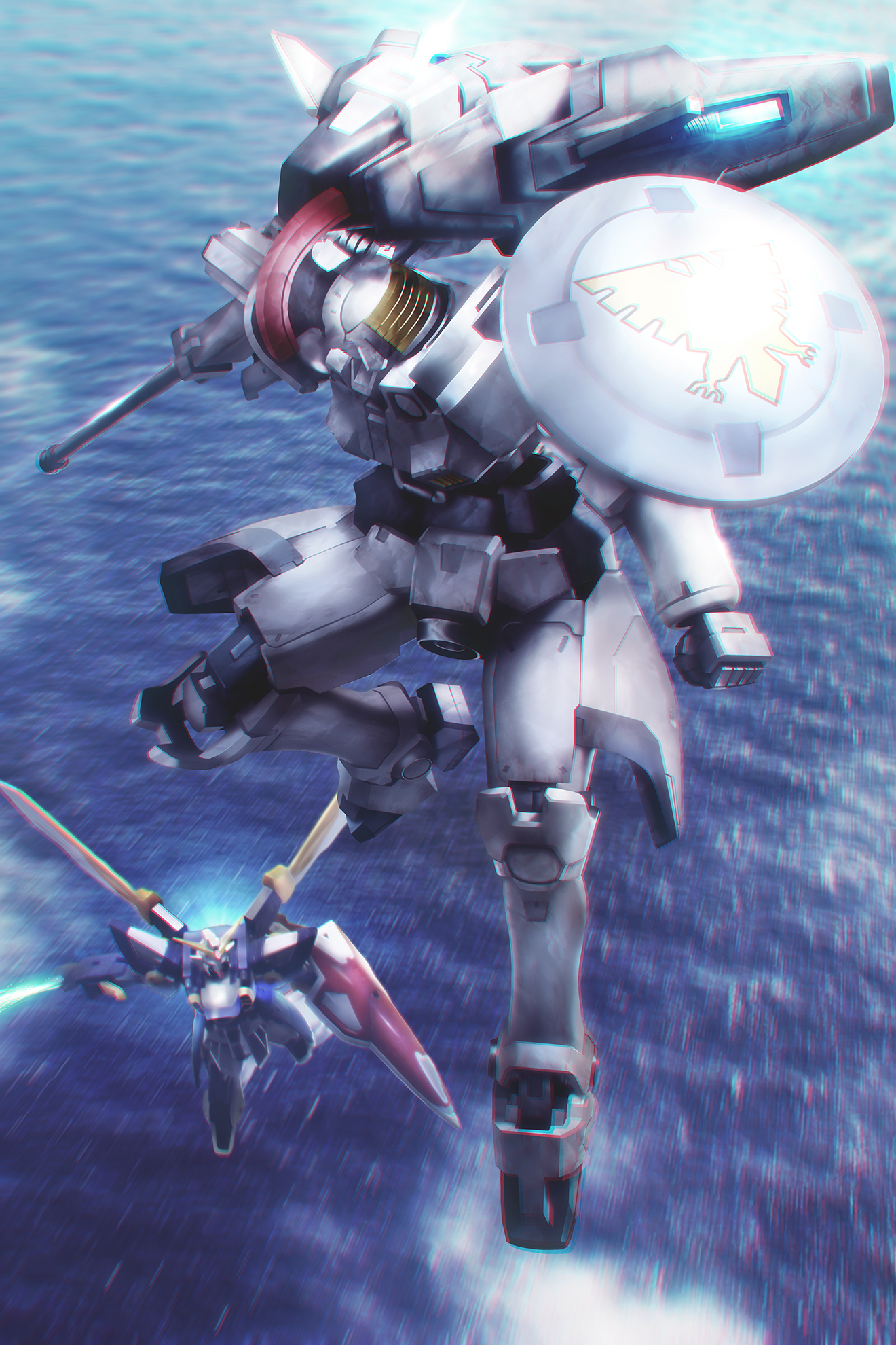 Tallgeese Anime Mechs Mobile Suit Gundam Wing Super Robot Taisen Mobile Suit Artwork Digital Art Fan 1320x1980