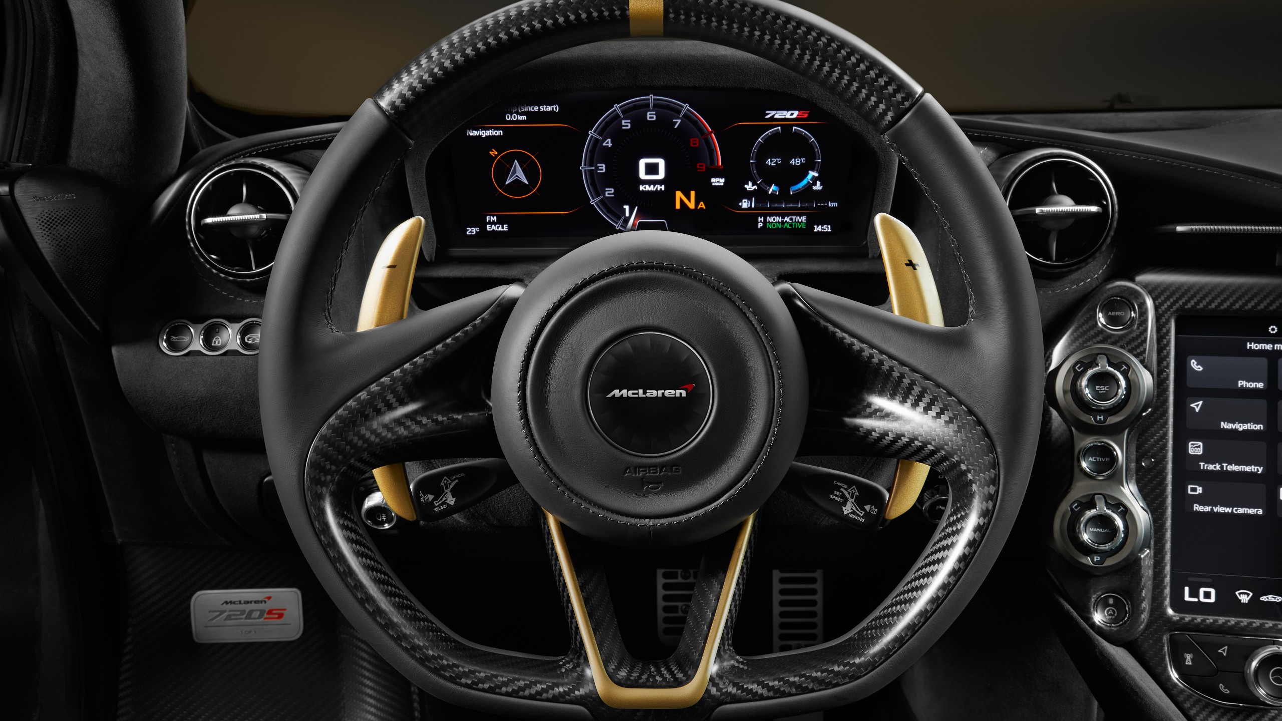 Car McLaren 720S Car Interior Wheels 2560x1440