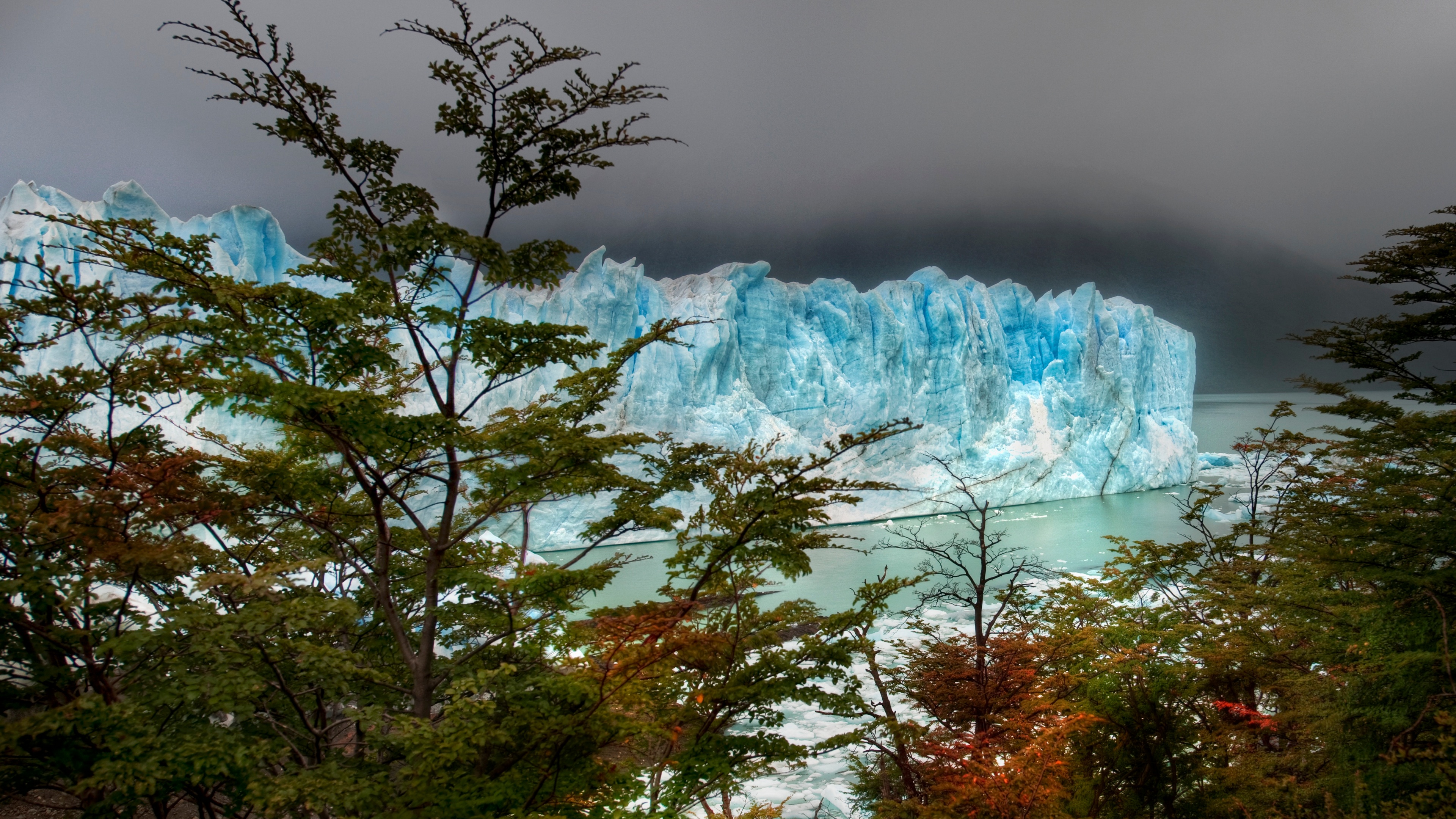 Trey Ratcliff Photography Patagonia Argentina Glacier Water Ice Trees Nature 3840x2160