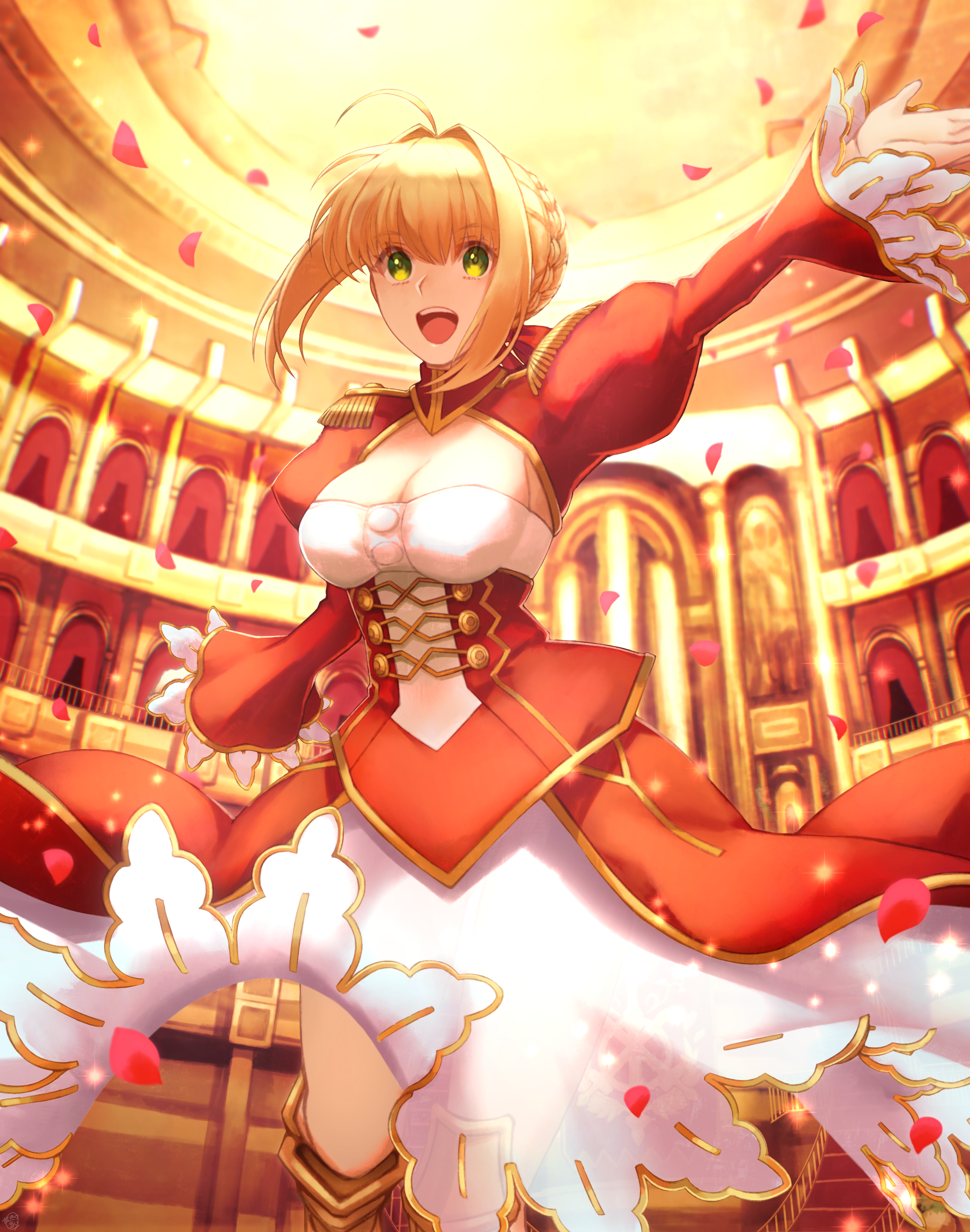 Anime Anime Girls Fate Series Fate Extra Fate Extra CCC Fate Grand Order Nero Claudius Long Hair Blo 2051x2604